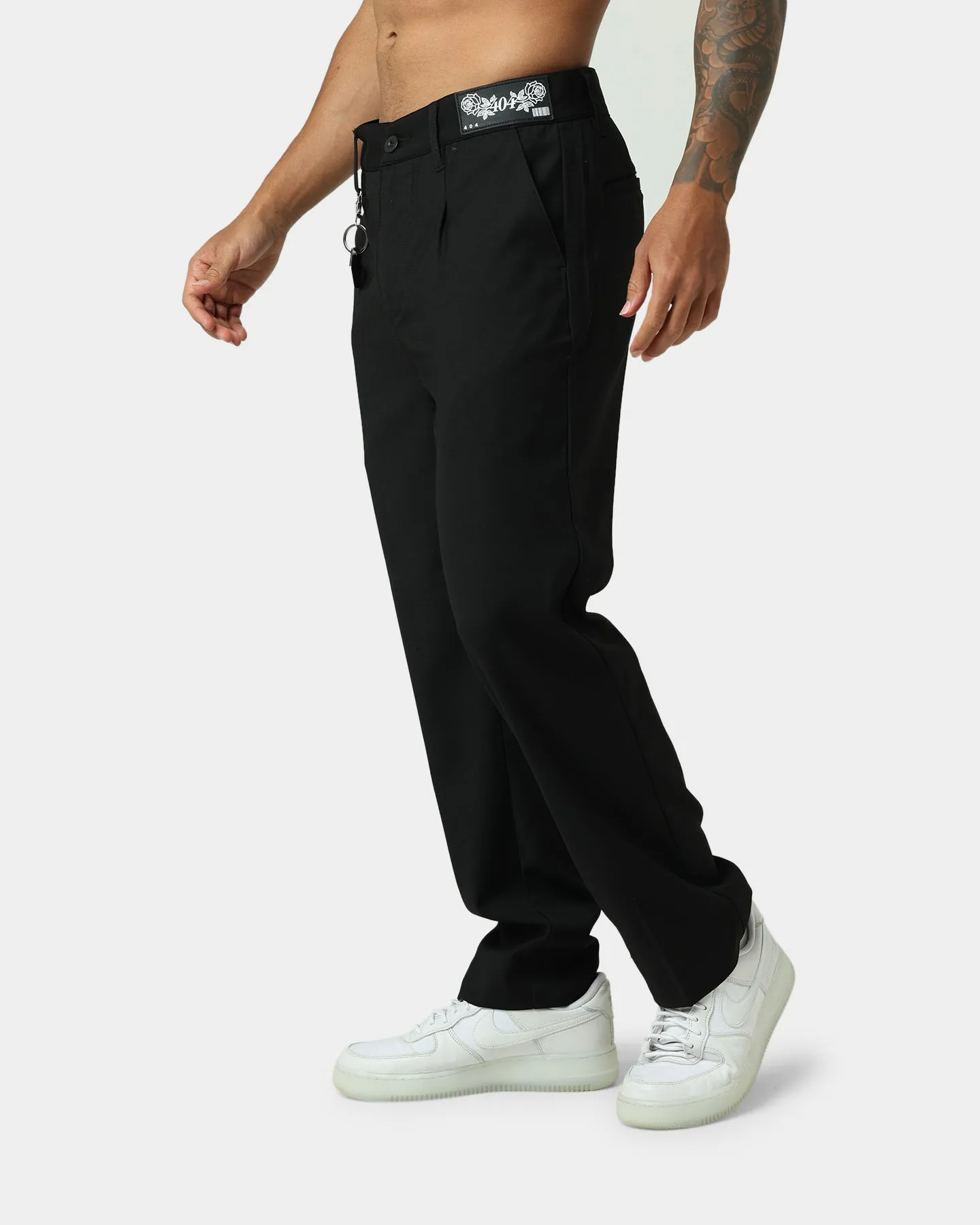 Slim-Fit Heritage Black Trousers - Premium Mens Fashion Pants