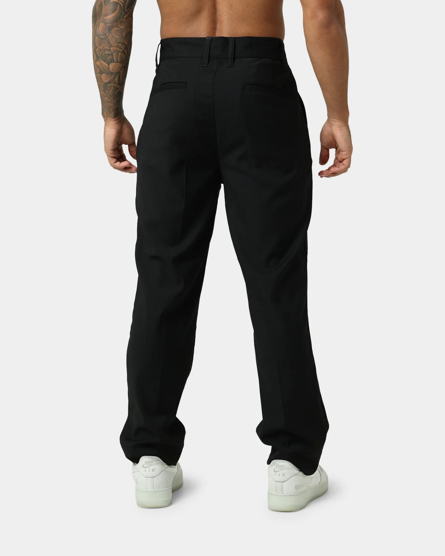 Slim-Fit Heritage Black Trousers - Premium Mens Fashion Pants
