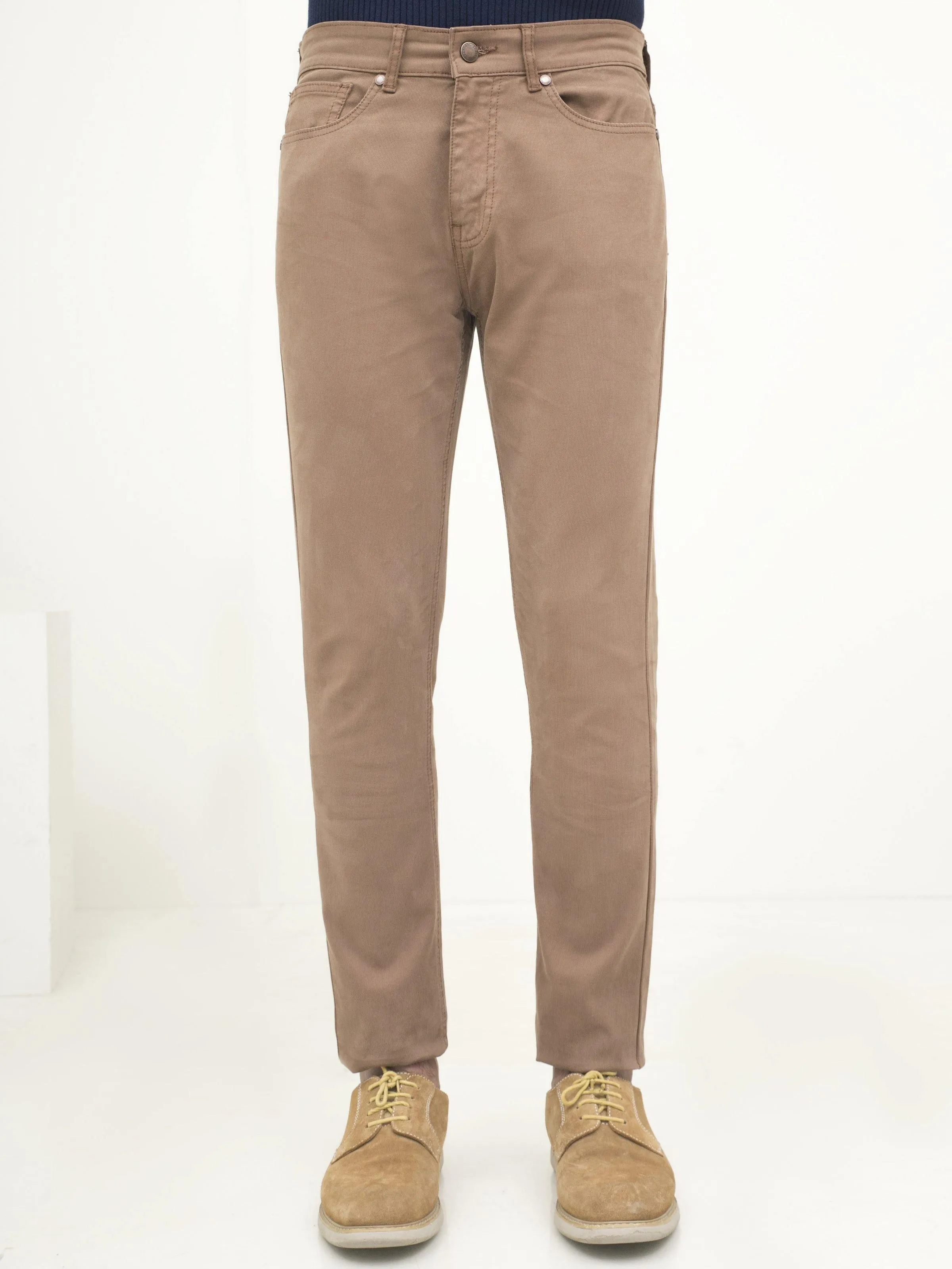 5 POCKET SLIM FIT CASUAL PANT KHAKI