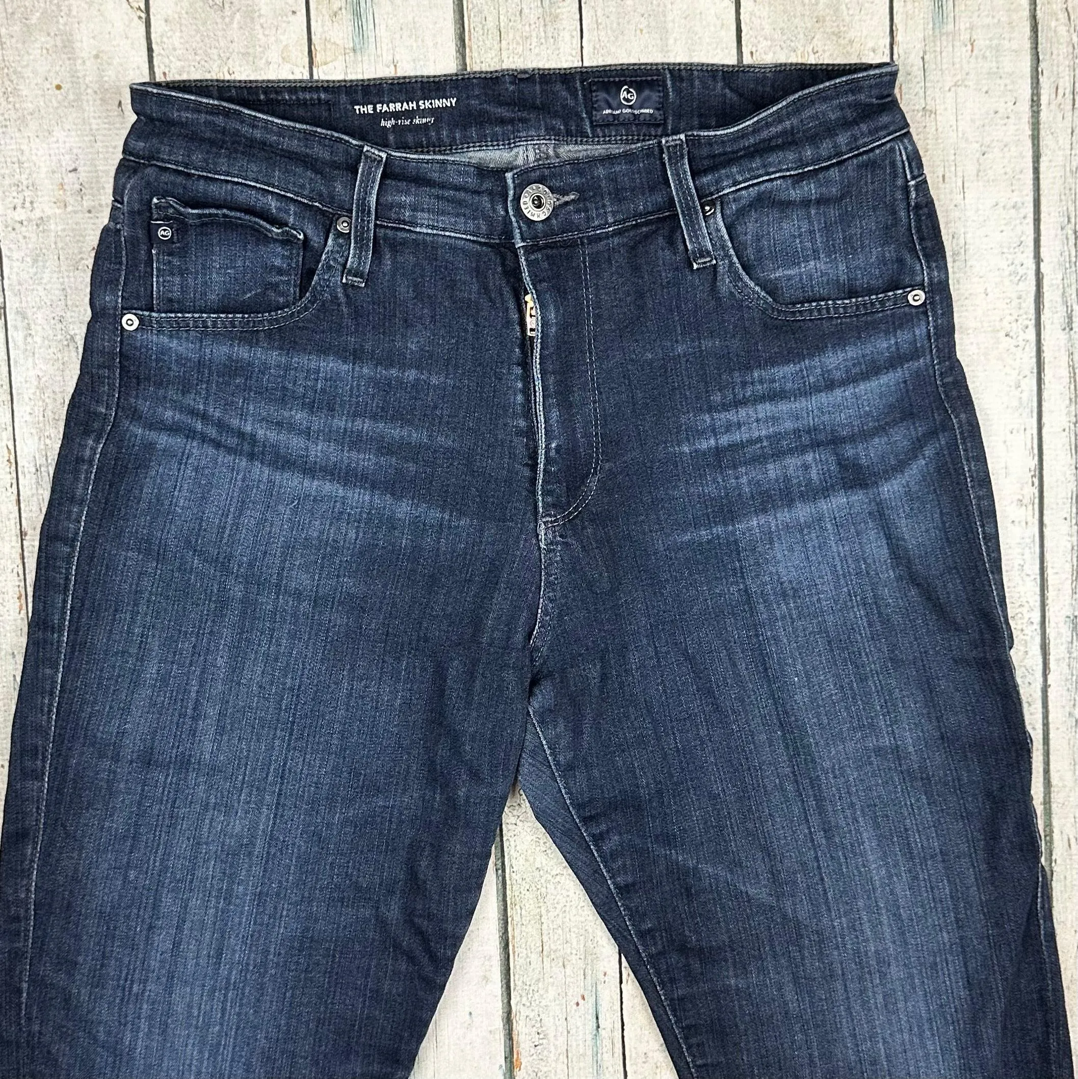 AG Adriano Goldschmied 'Farrah' High Rise Skinny Jeans- Size 30R