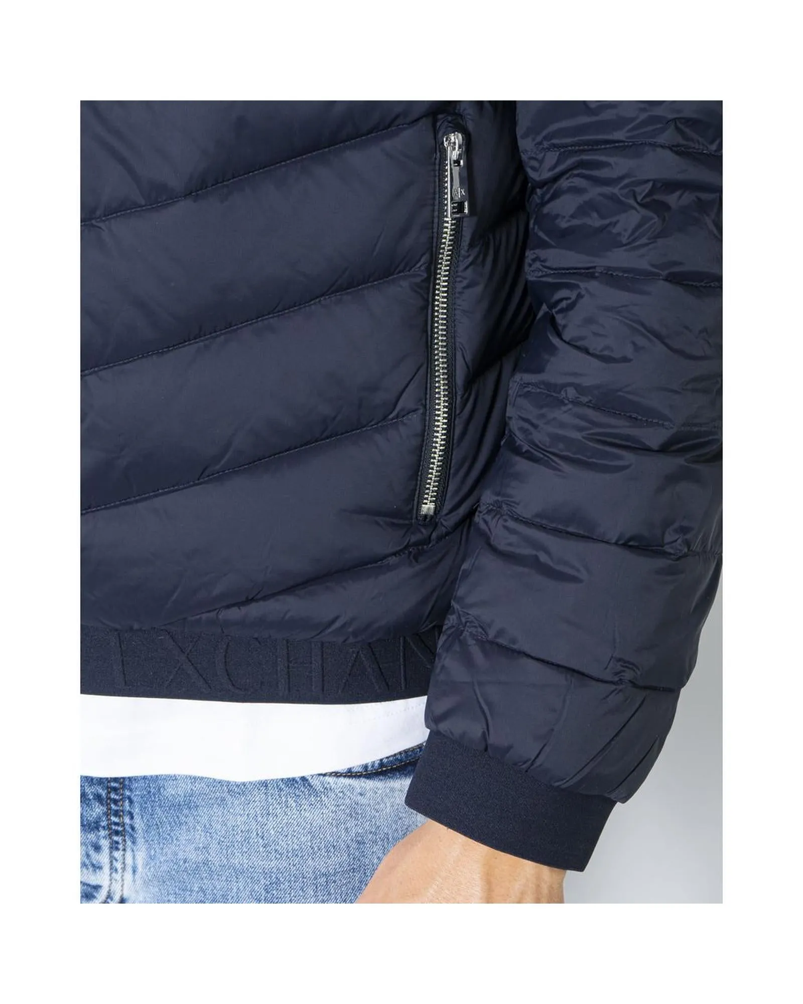 Armani Exchange Polyester Jacket with Classic Design