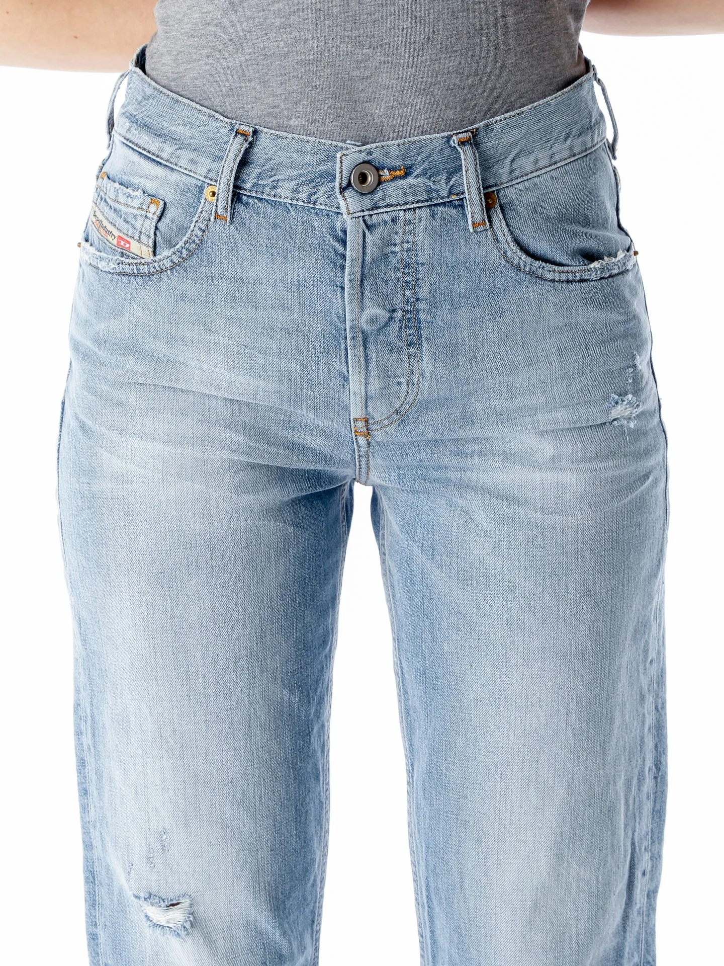 Aryel Loose Cropped Jeans Destroyed