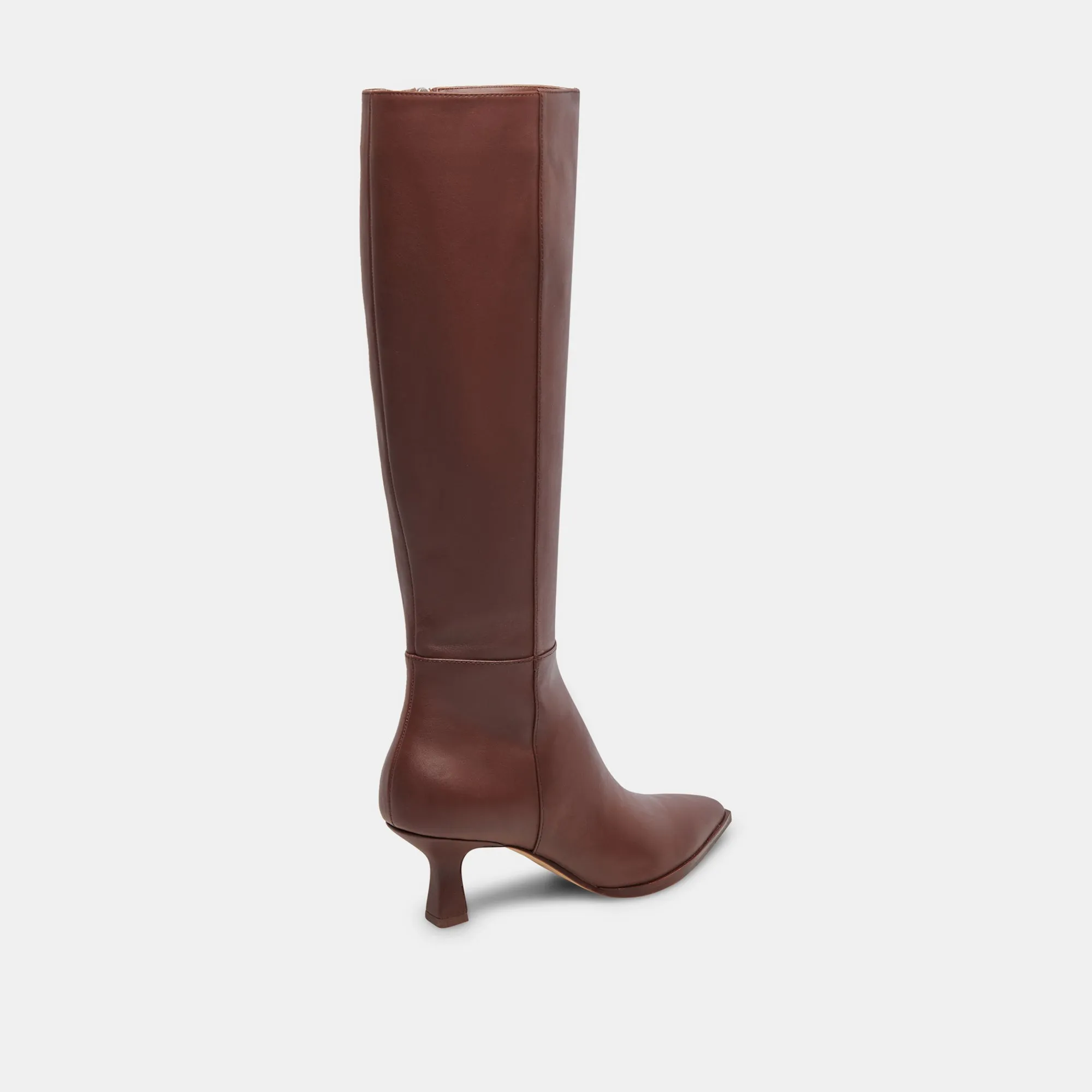 Stylish Chocolate Leather Augie Boots - Re:vita Enhanced