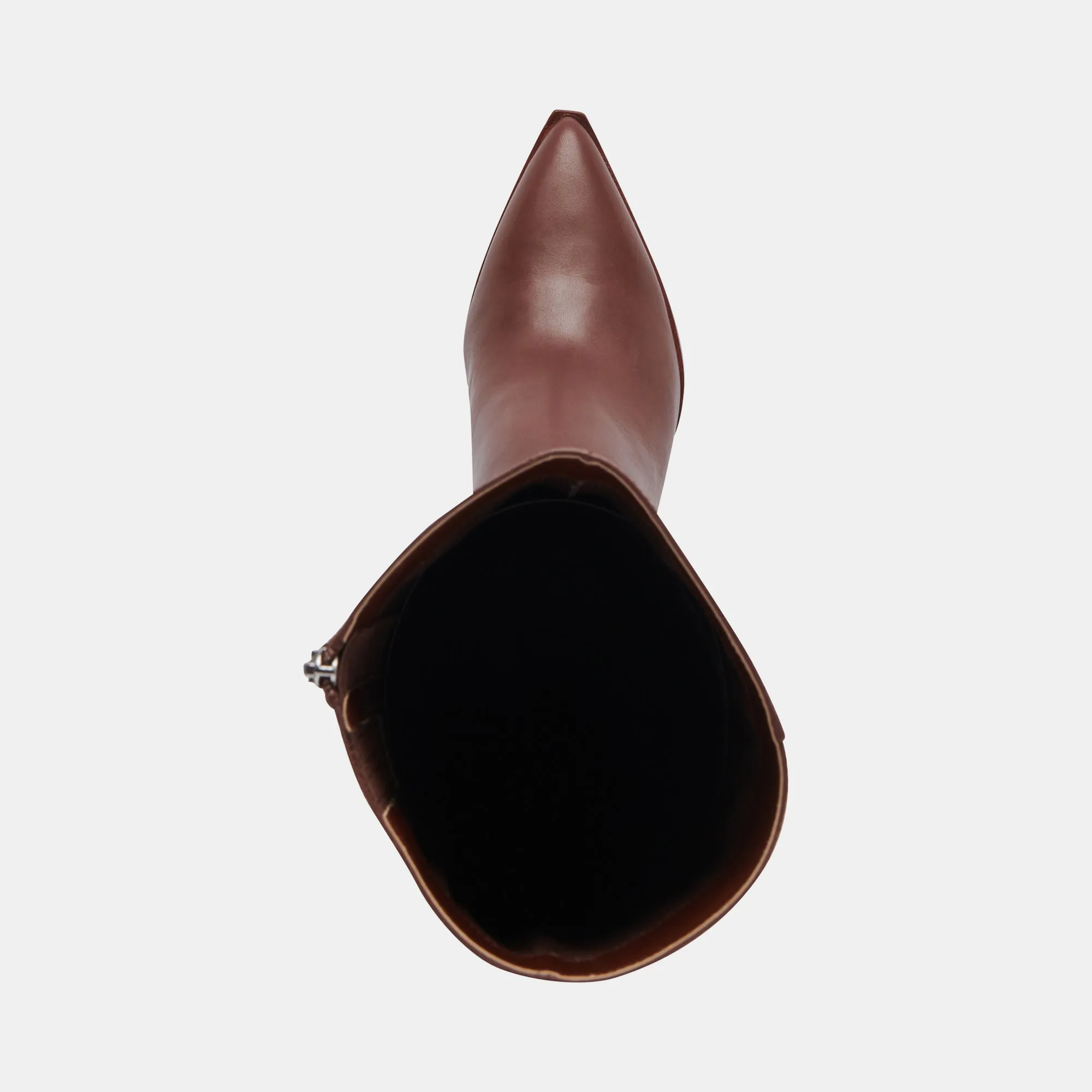Stylish Chocolate Leather Augie Boots - Re:vita Enhanced