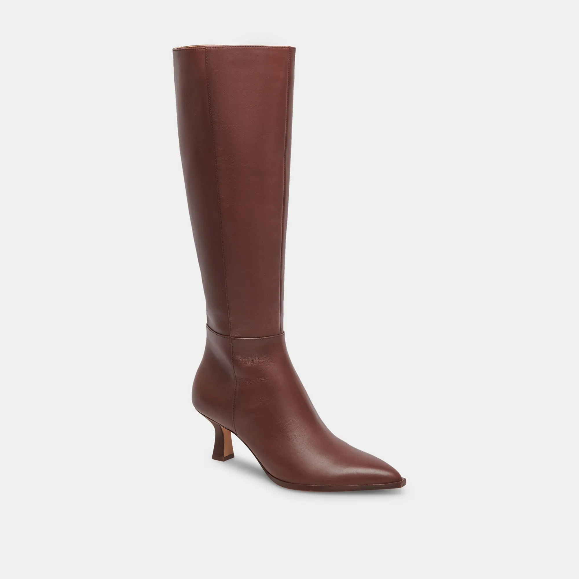 Stylish Chocolate Leather Augie Boots - Re:vita Enhanced
