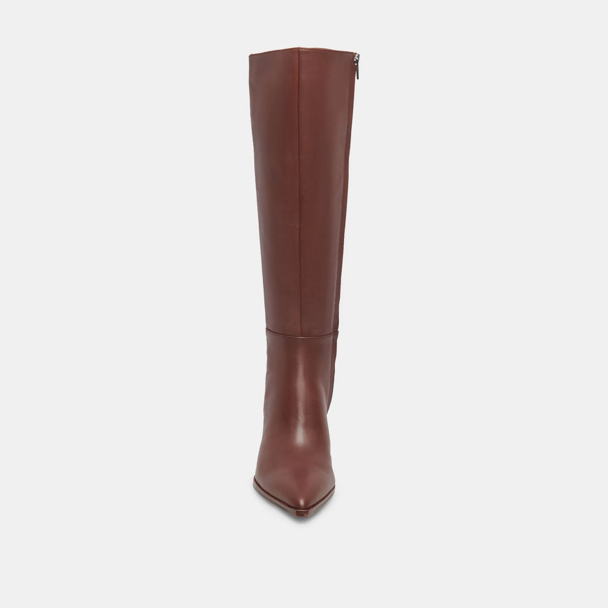 Stylish Chocolate Leather Augie Boots - Re:vita Enhanced