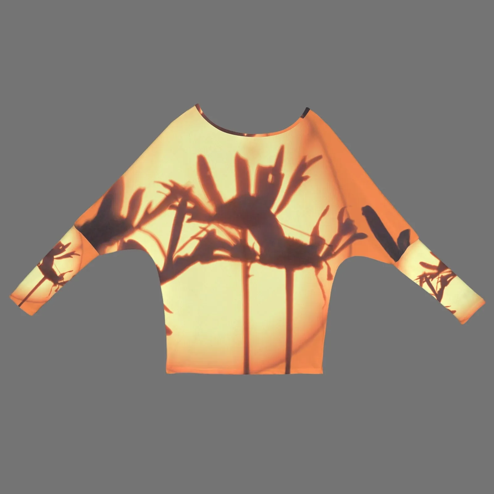Batwing Long Sleeve Sweater Asters at Sunset