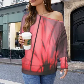 Batwing Long Sleeve Sweater Milkweed Sunset