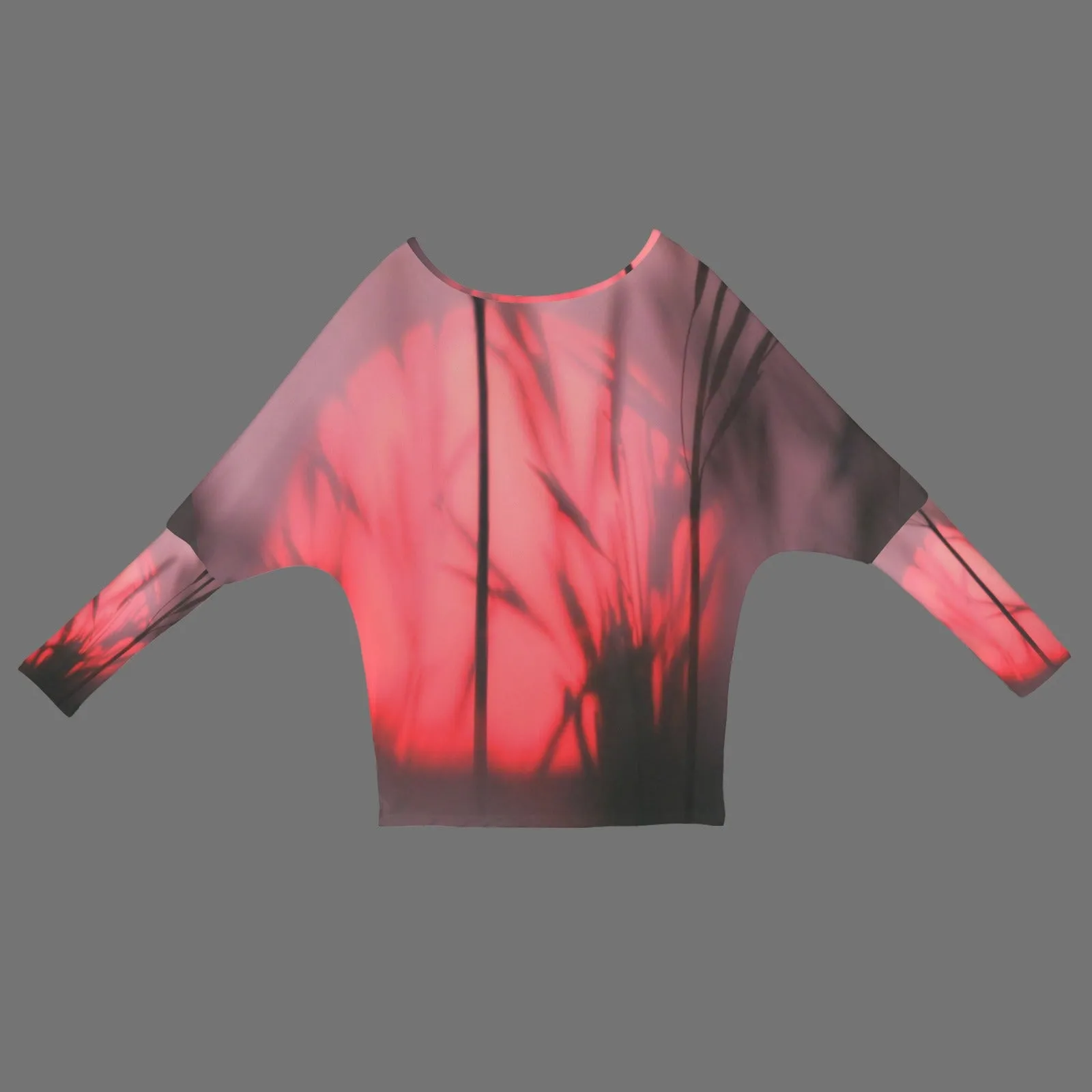 Batwing Long Sleeve Sweater Milkweed Sunset