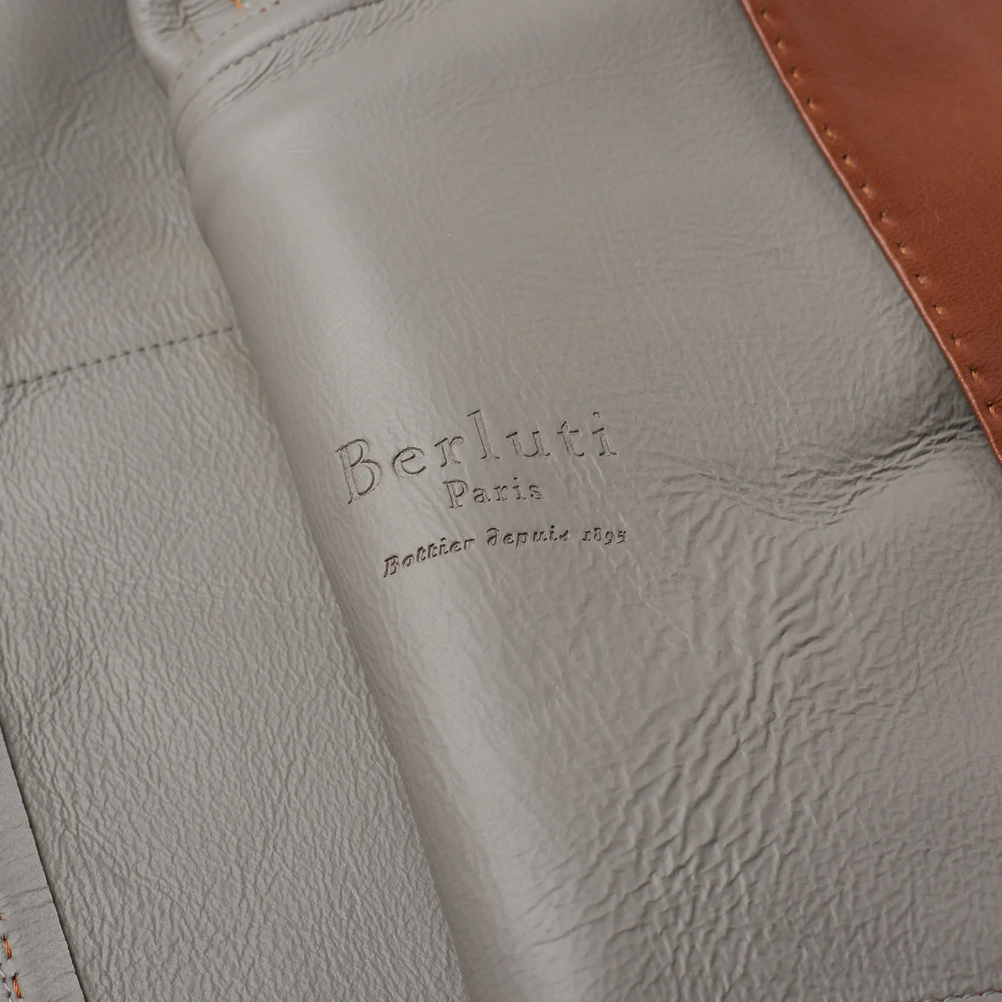 BERLUTI Paris Brown Lambskin Leather 1 Button Unlined Jacket EU 50 NEW US 40