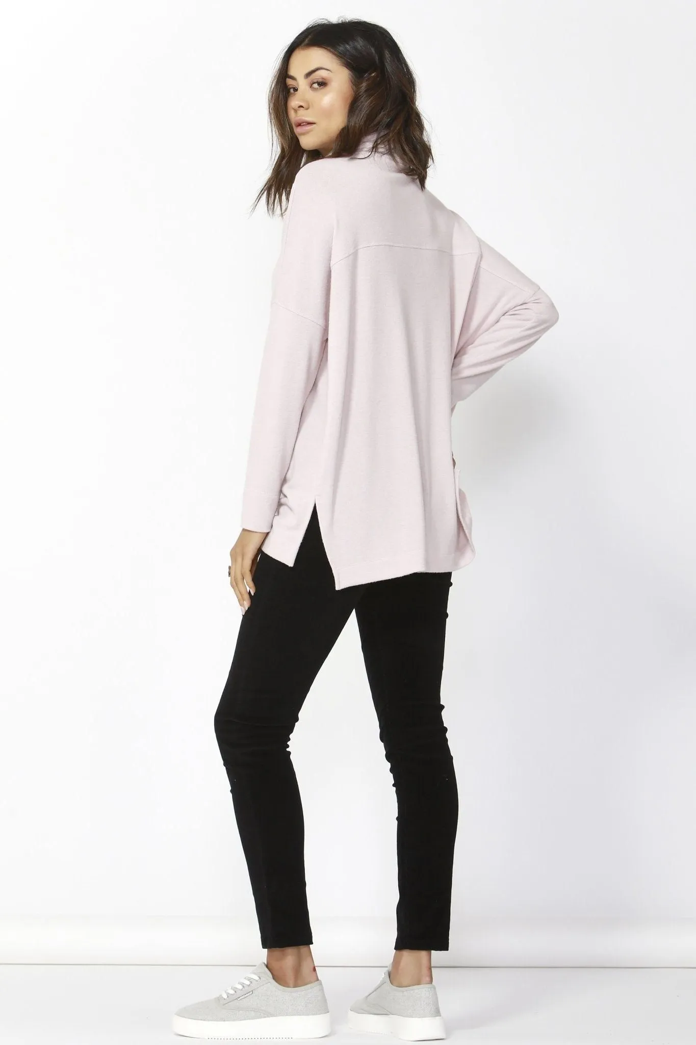 Betty Basics Ivo Cosy Pullover in Blossom Pink