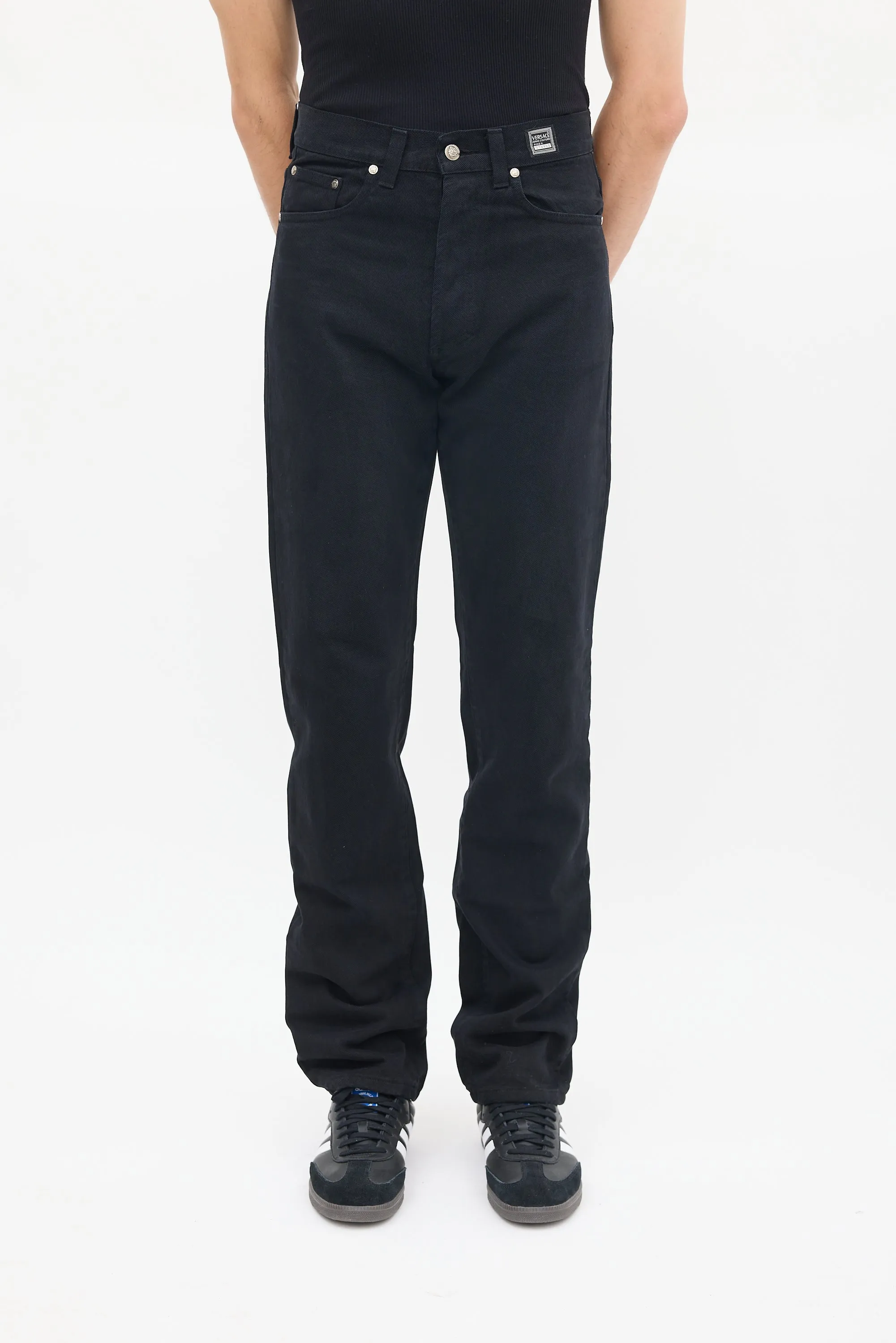 Black Straight Leg Jeans