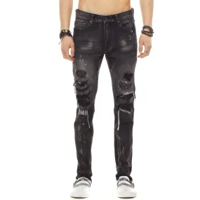 Bleunoir Raw Edge Jeans - Shadow Grey