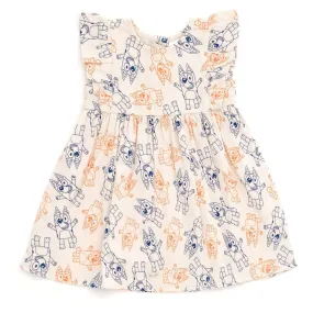 Bluey Cotton Gauze Matching Family Dress