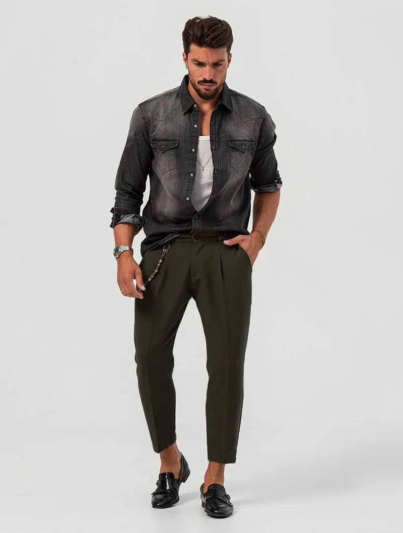 CARTER CASUAL PANTS IN GREEN