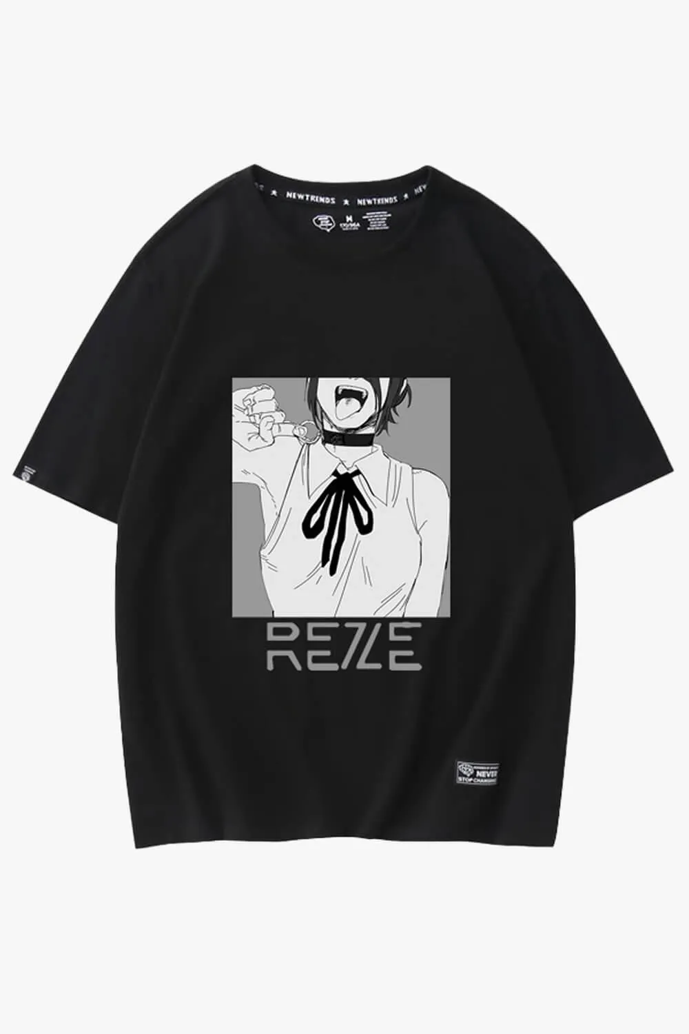 Chainsaw Man Choker Reze Aesthetic T-Shirt