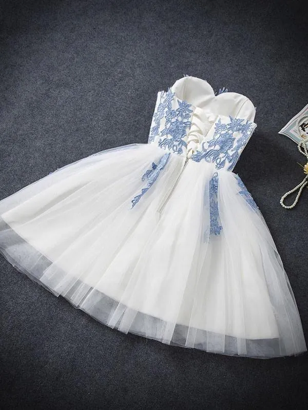 Chic Blue Homecoming dress Cheap Party Homecoming Dress ER044