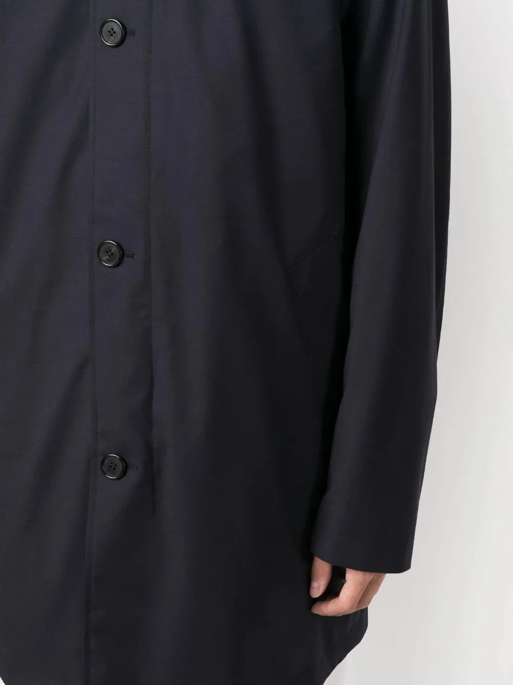 Classic Cotton Trench Coat with Collar
