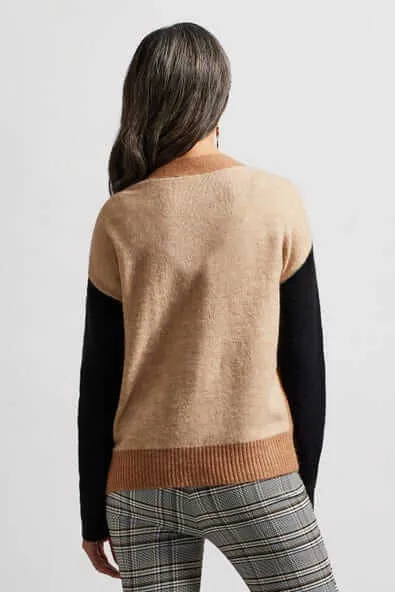 Color Block Sweater Cardigan