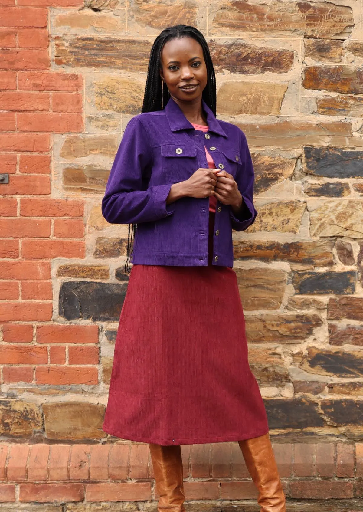 Corduroy Jacket Parachute Purple