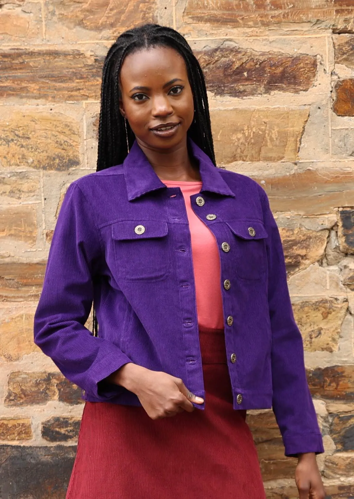 Corduroy Jacket Parachute Purple
