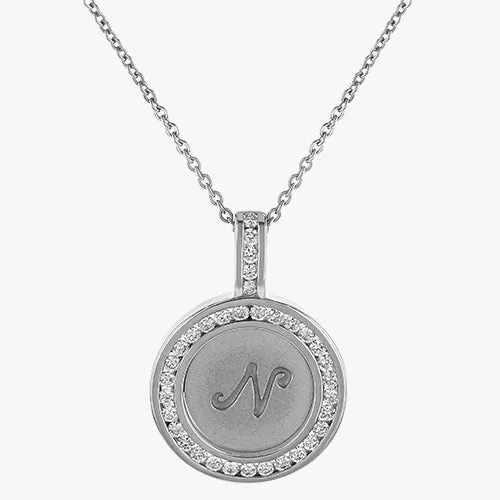 Custom Diamond Letter/Symbol Pendant Necklace