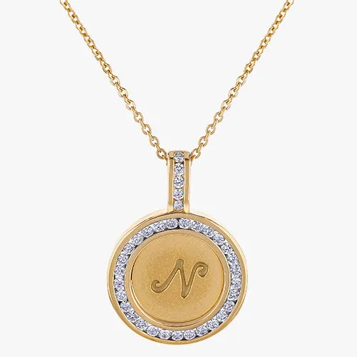 Custom Diamond Letter/Symbol Pendant Necklace
