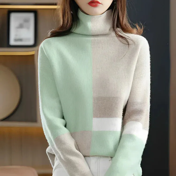Deirdre - Zachte Contrast Pullover voor Dames