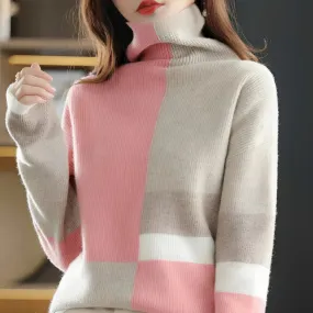 Deirdre - Zachte Contrast Pullover voor Dames