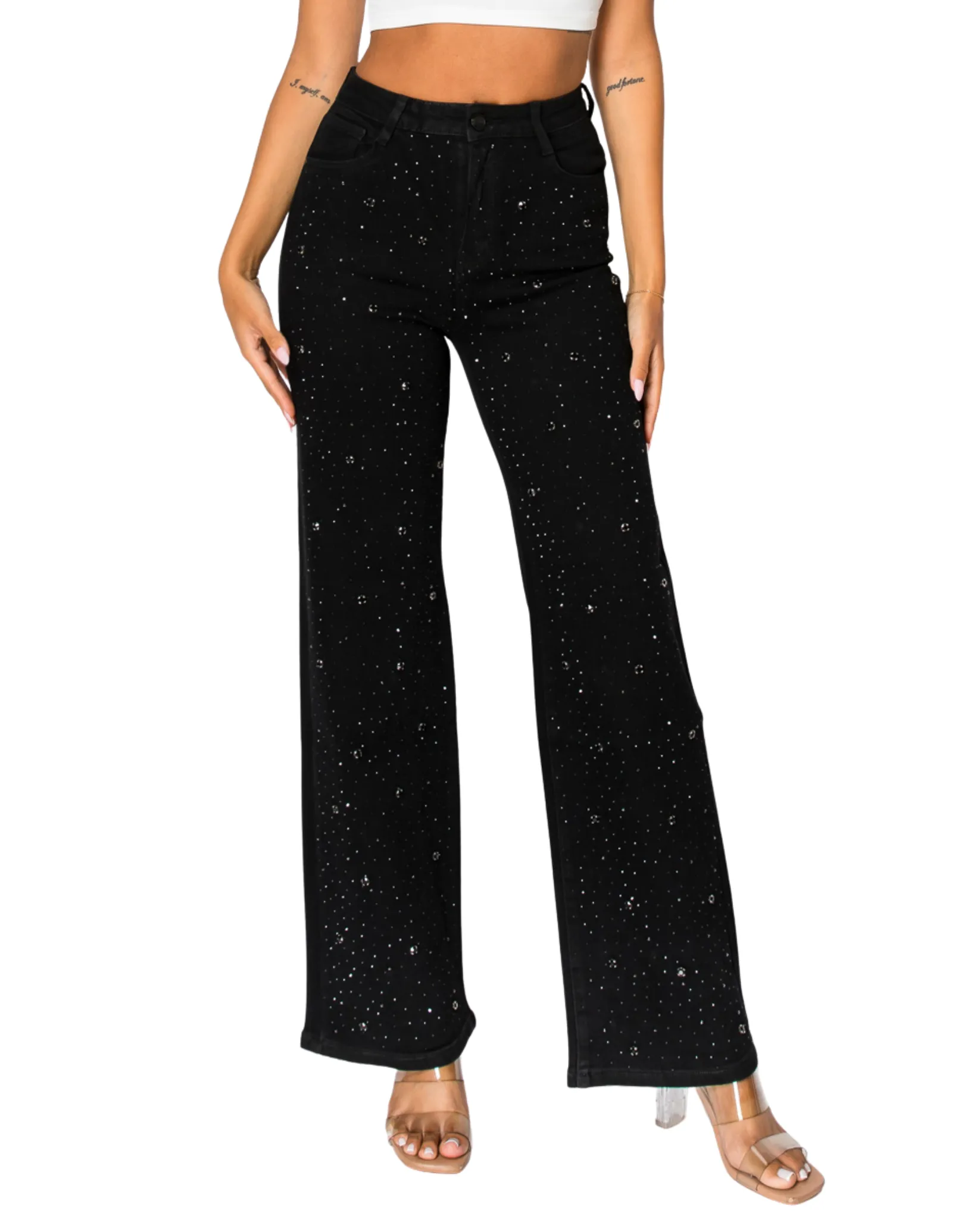 Embellished Straight Cut Jean 264