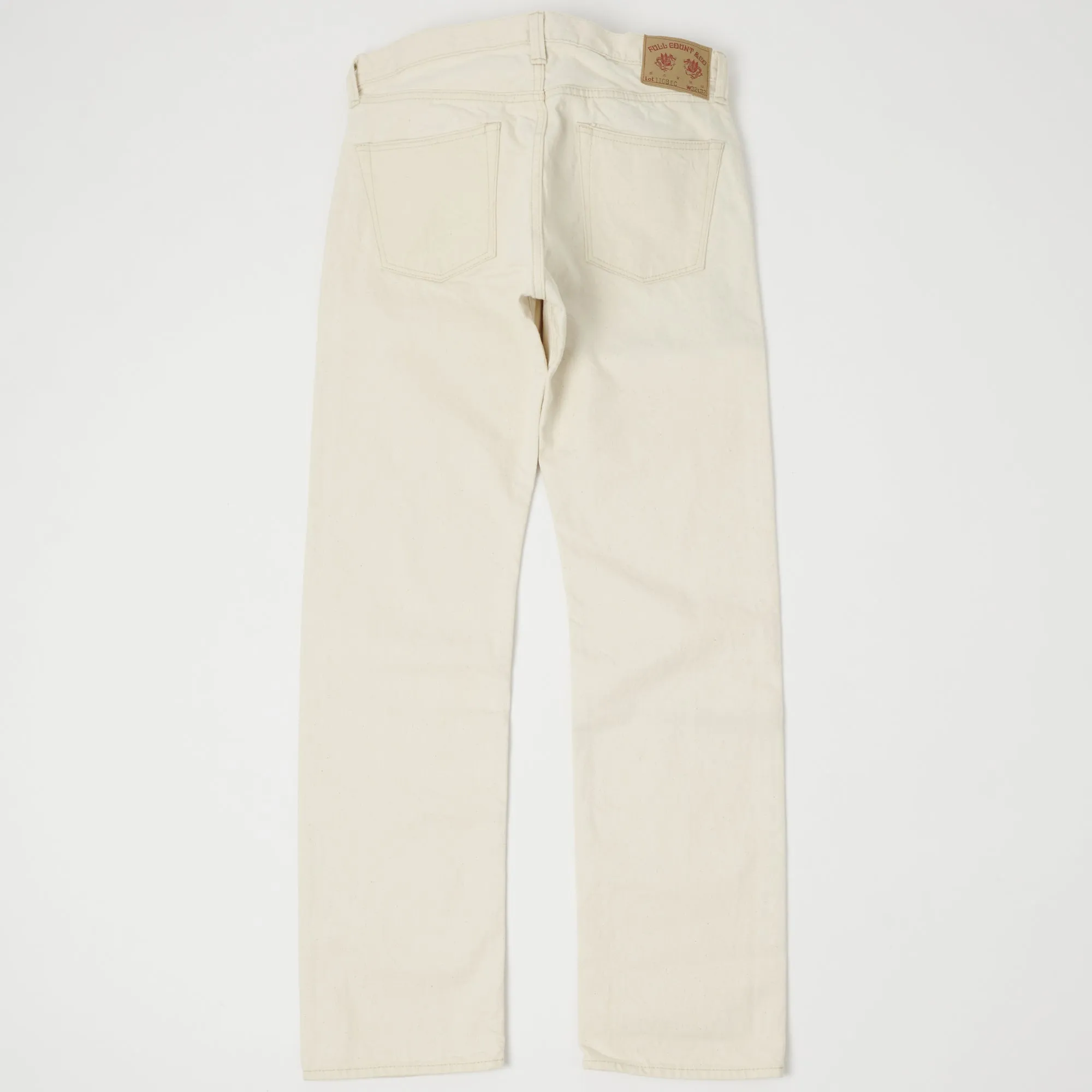 Full Count 1108EC Regular Straight Jeans - 13oz Ecru Denim, One Wash