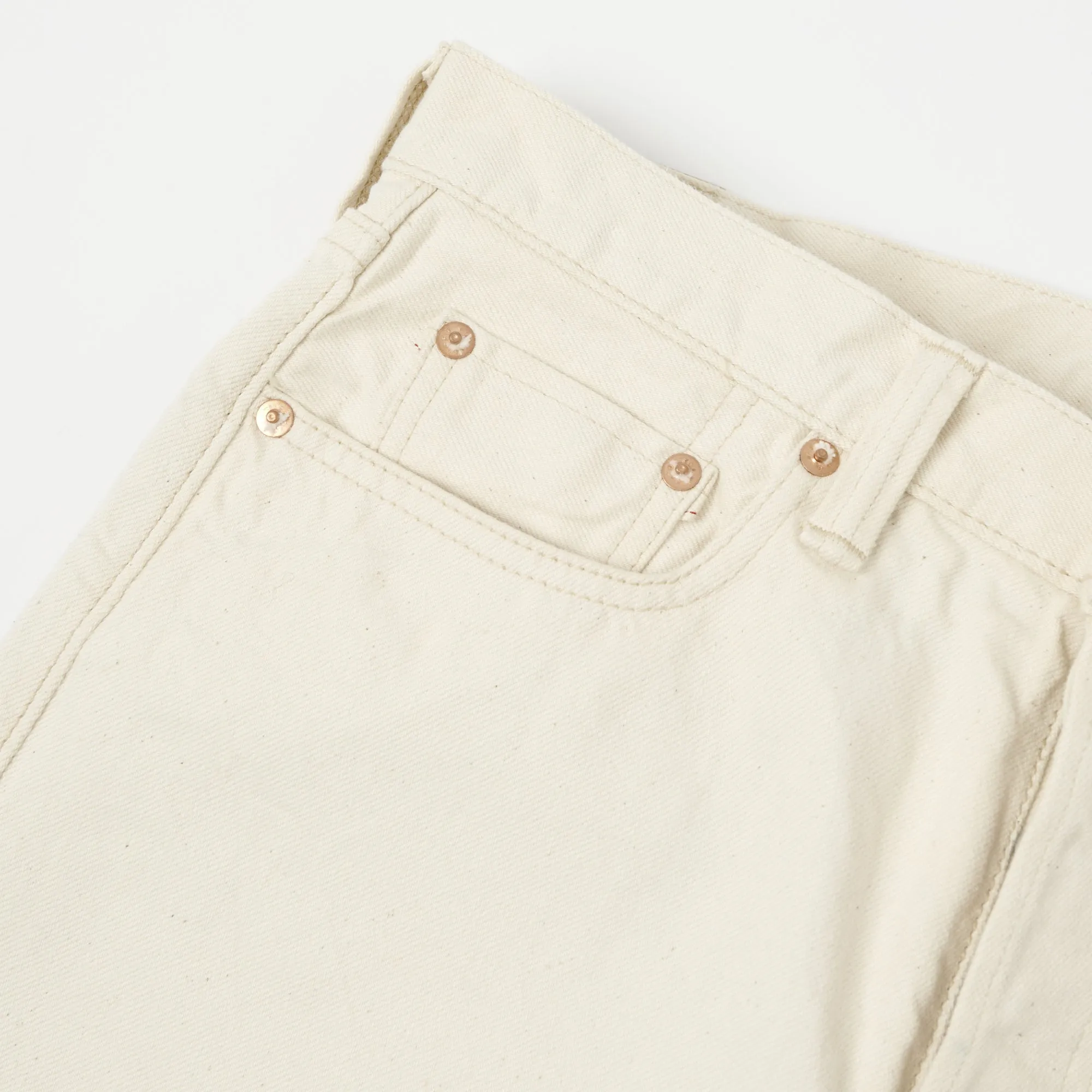 Full Count 1108EC Regular Straight Jeans - 13oz Ecru Denim, One Wash