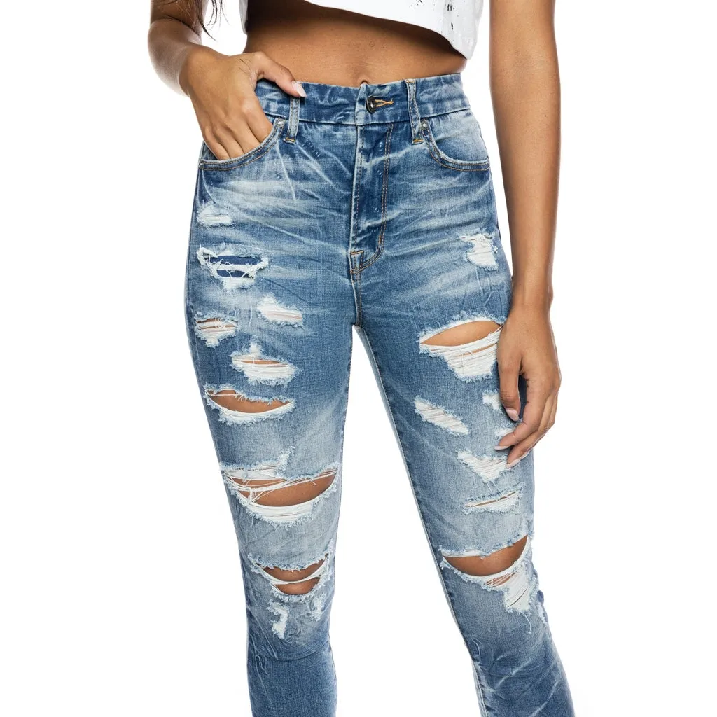 Heavy Ripoff Semi Basic Denim Pants - Lyons Blue