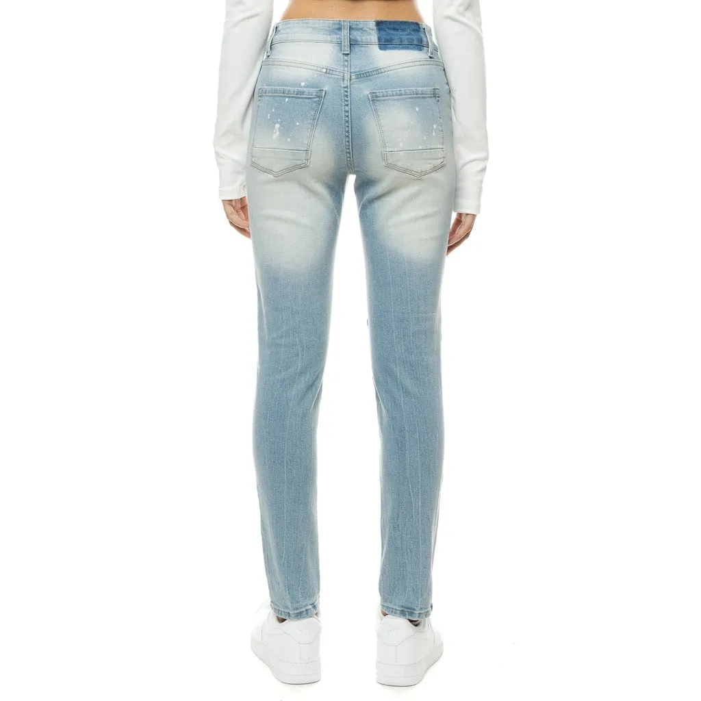 Heavy Ripoff Semi Basic Denim Pants - Speckle Blue