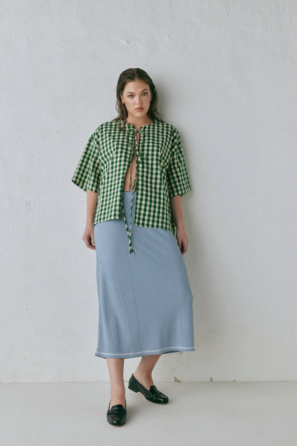 Holland Midi Skirt Blue