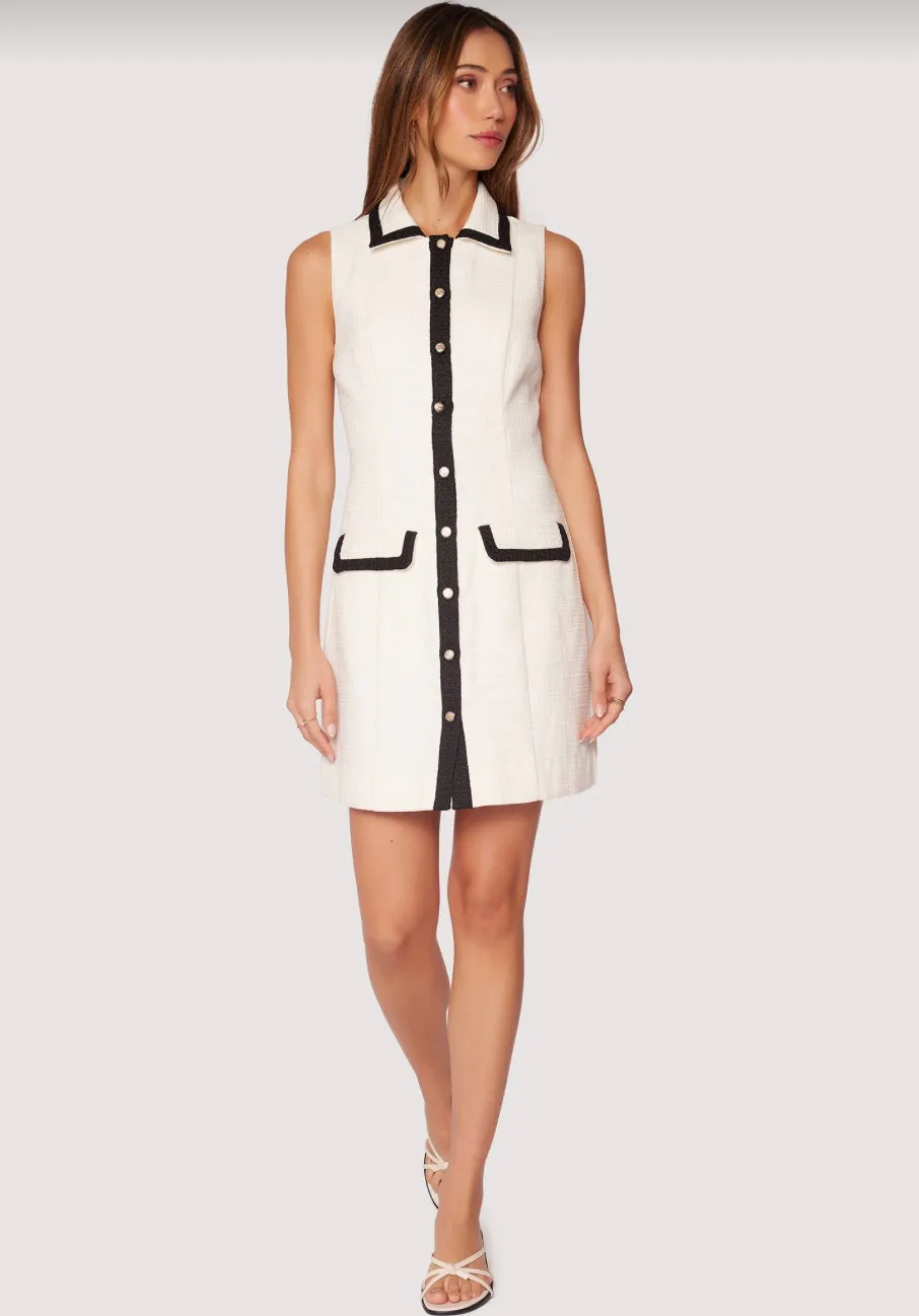 Jackie’s Soirée Button Down Mini Dress