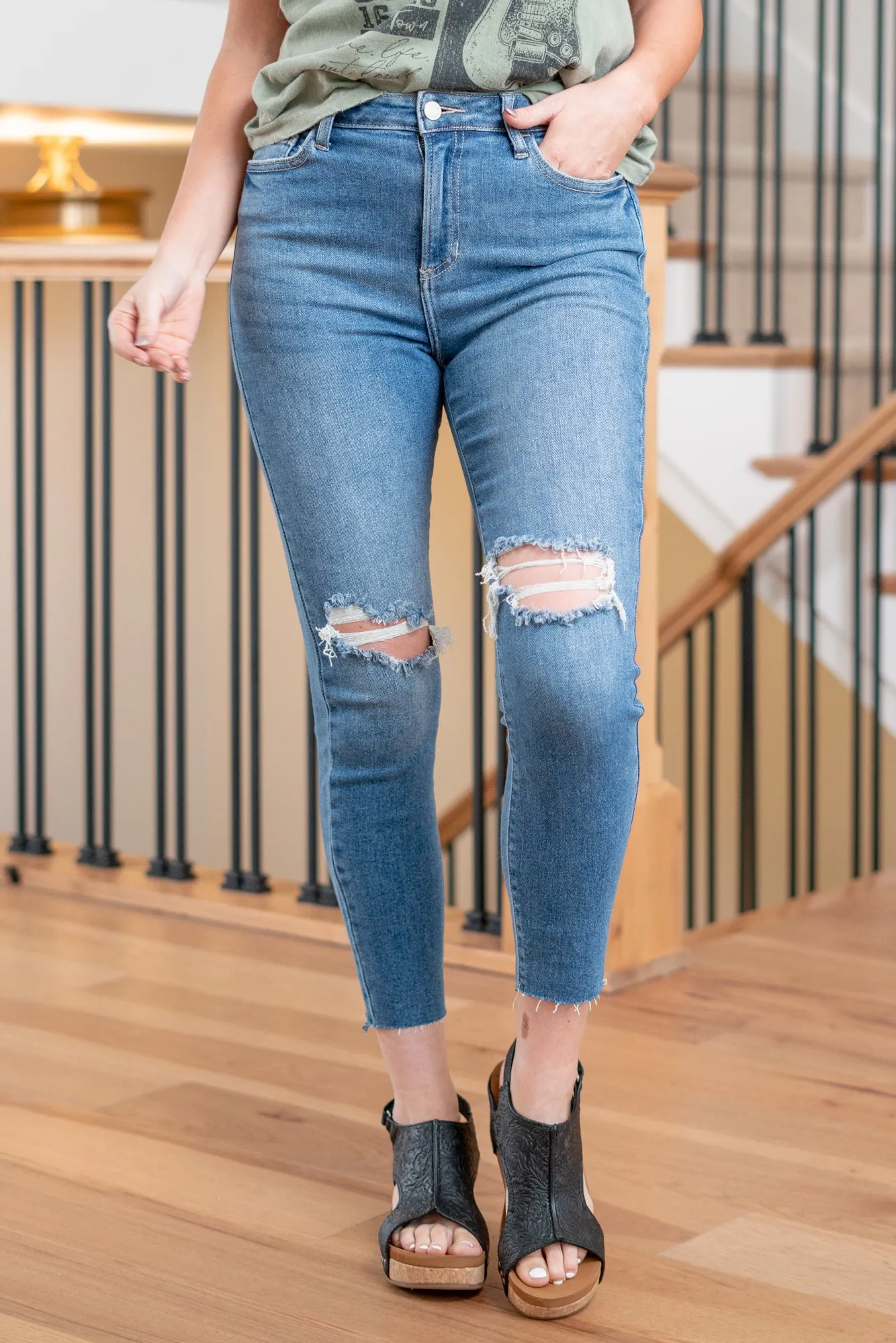 Juliette High Rise Mom Fit Skinny