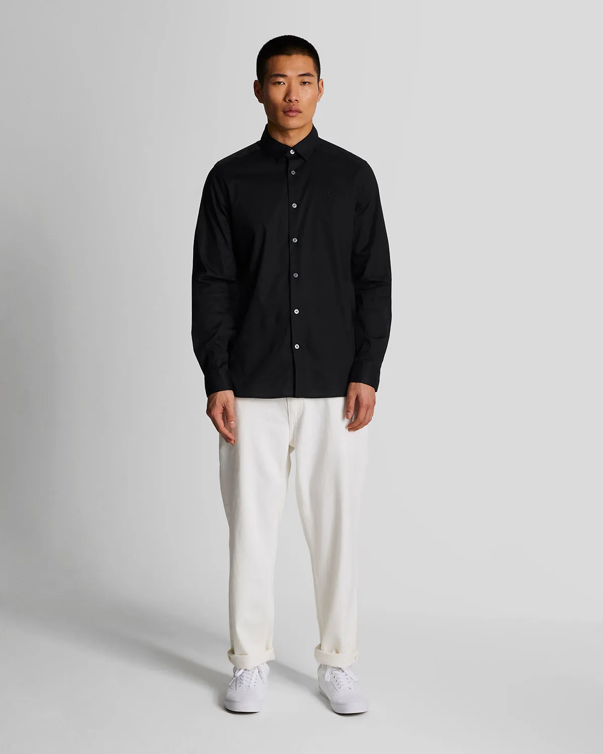Long Sleeve Slim Fit Poplin Shirt