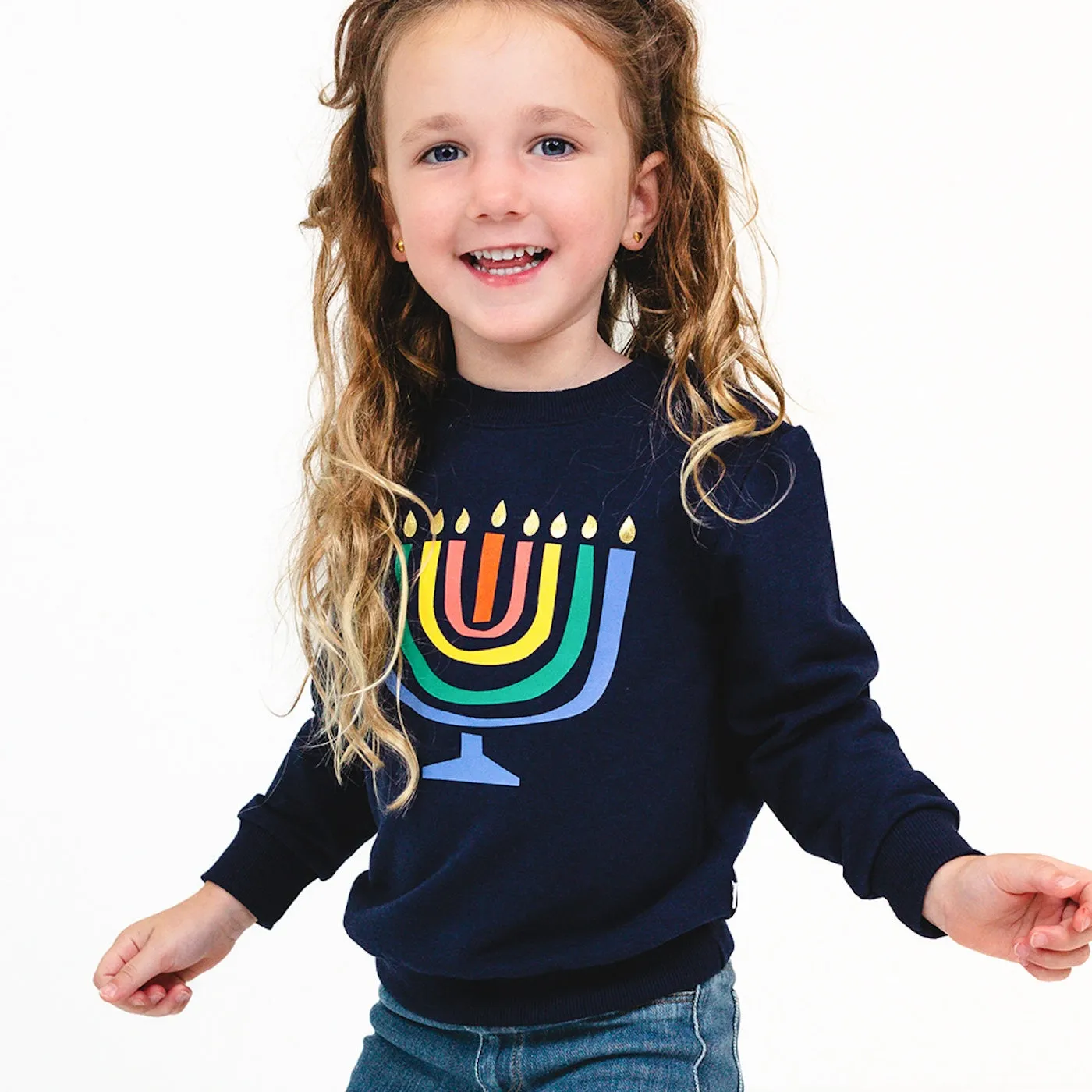Menorah Graphic Crewneck