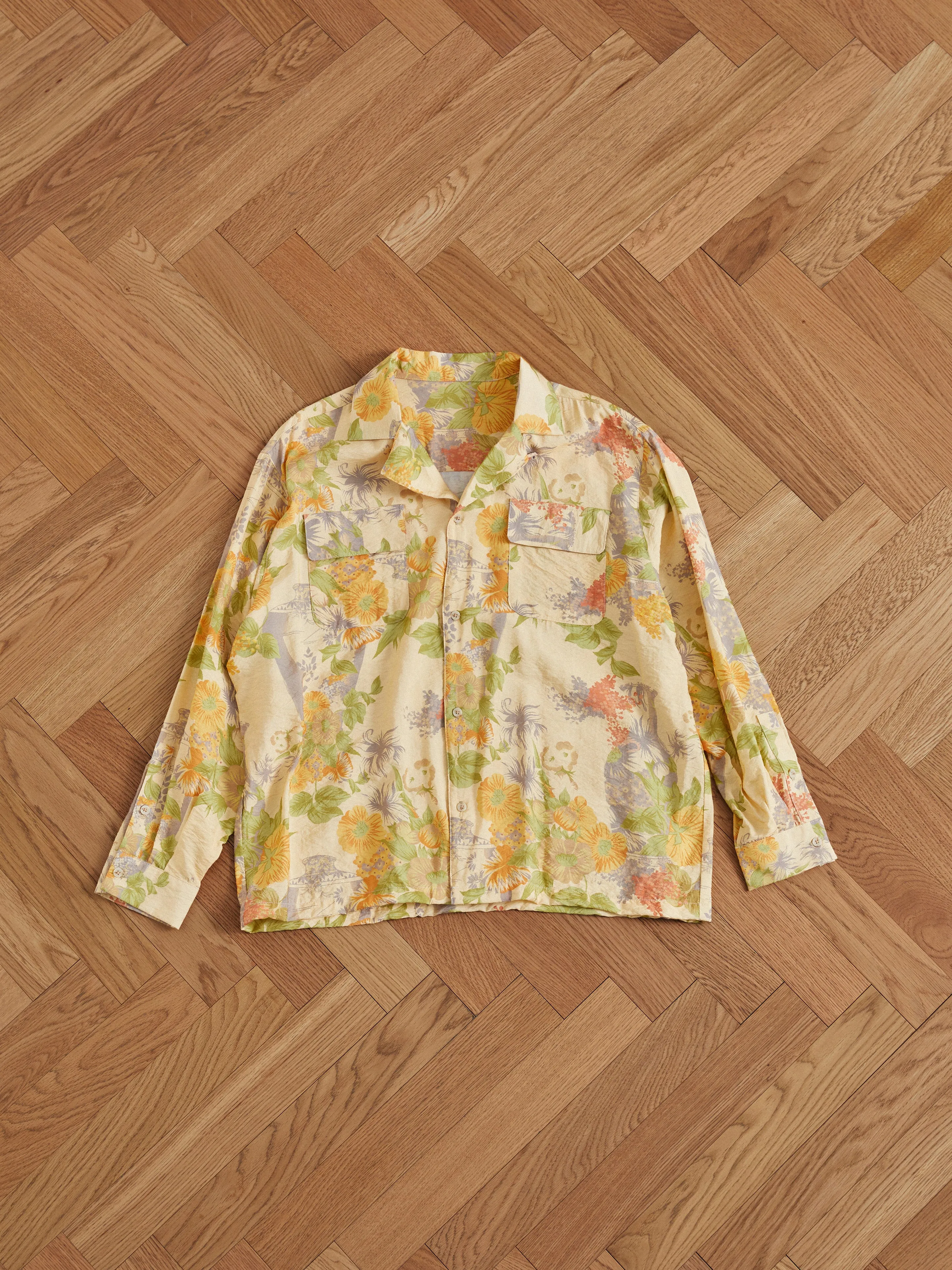 Meraj Vase Pot Long Sleeve Camp Shirt
