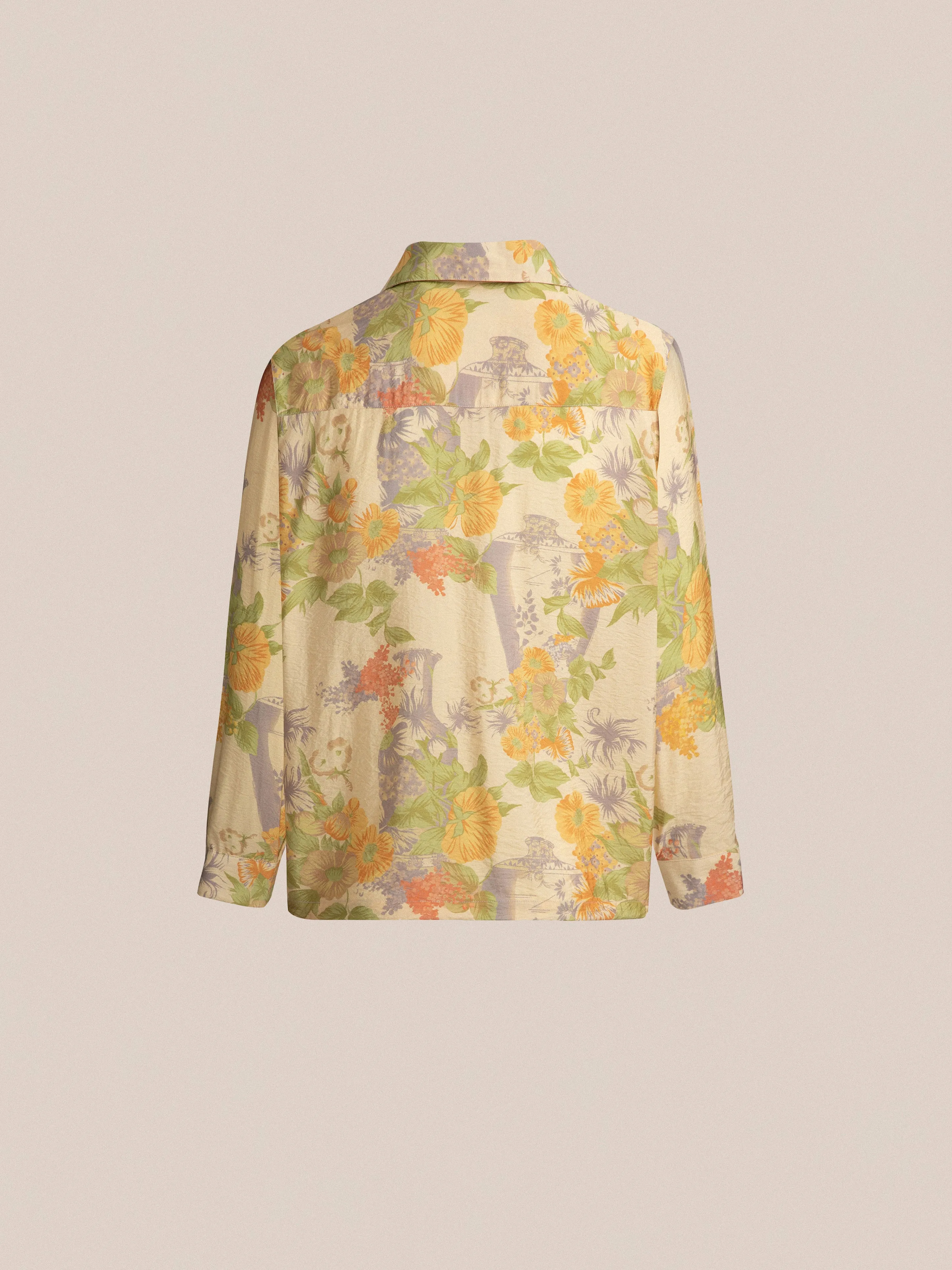 Meraj Vase Pot Long Sleeve Camp Shirt