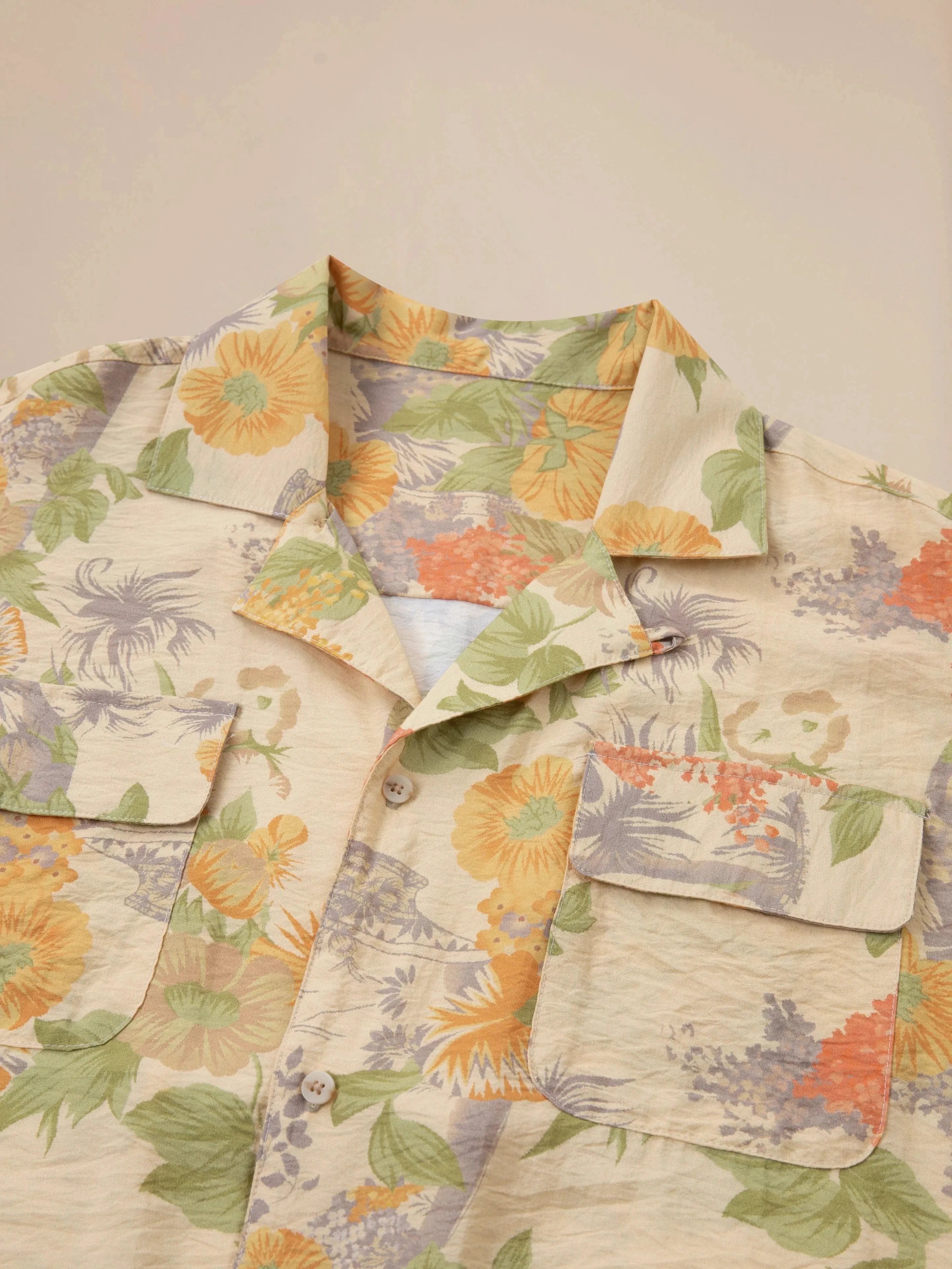 Meraj Vase Pot Long Sleeve Camp Shirt