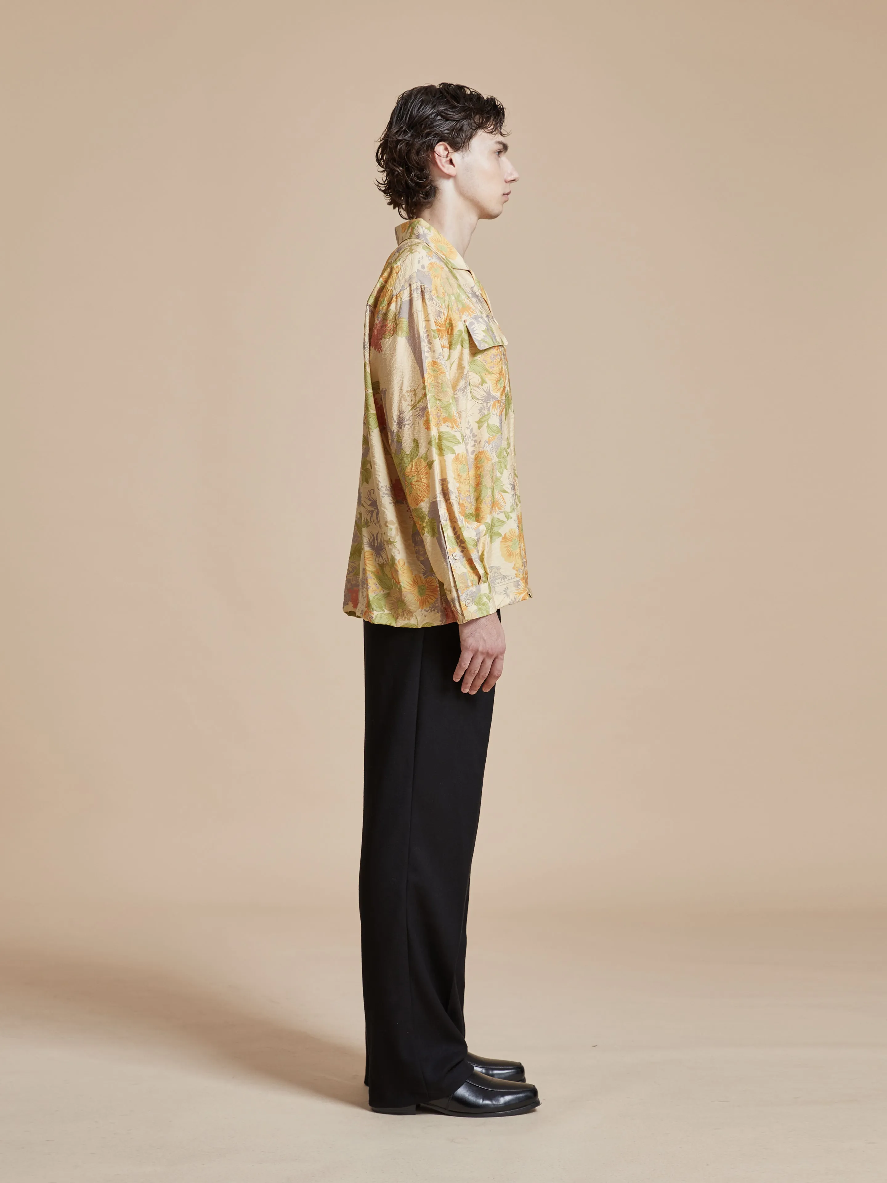 Meraj Vase Pot Long Sleeve Camp Shirt