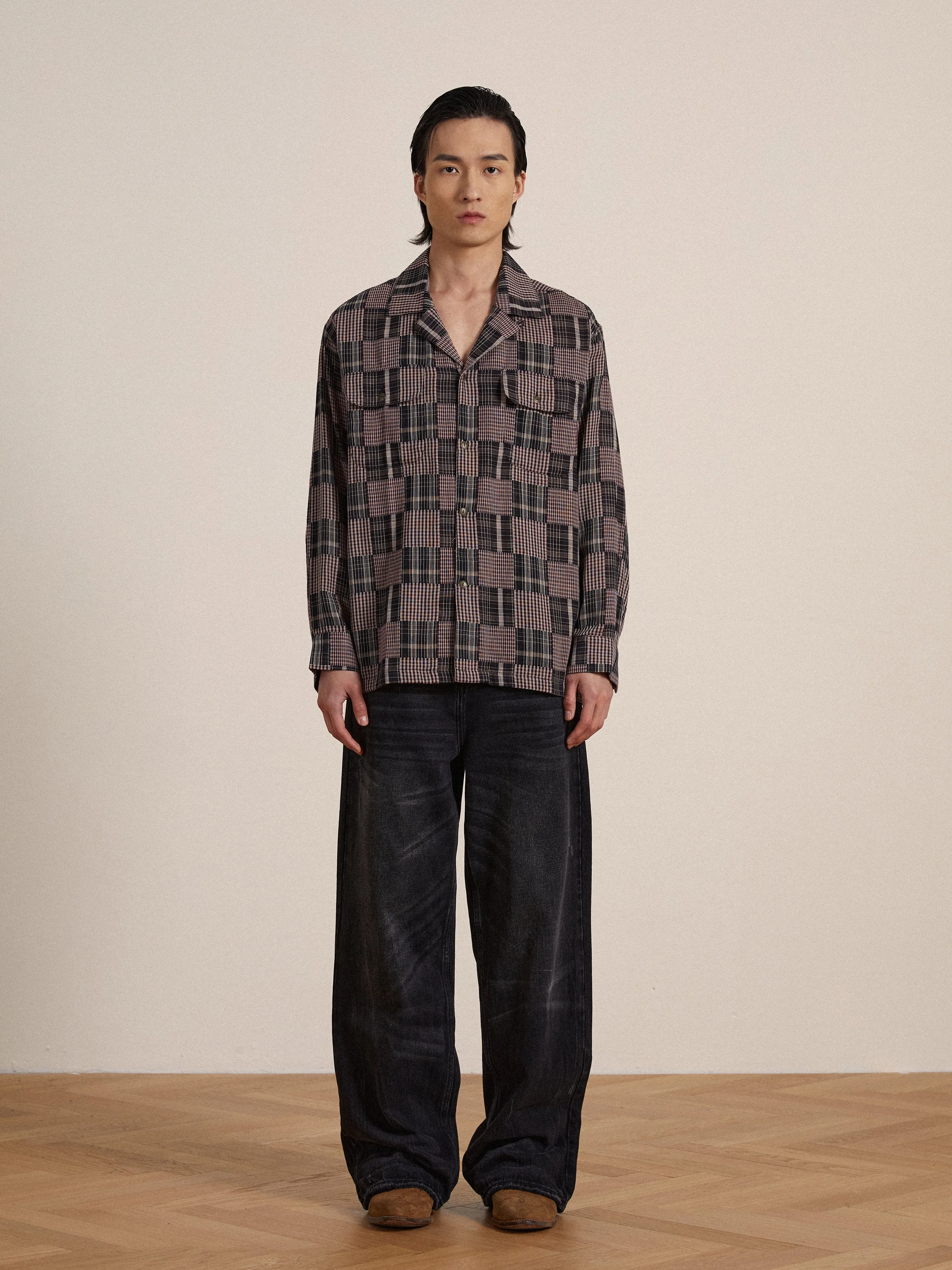 Multi-Flannel LS Camp Shirt