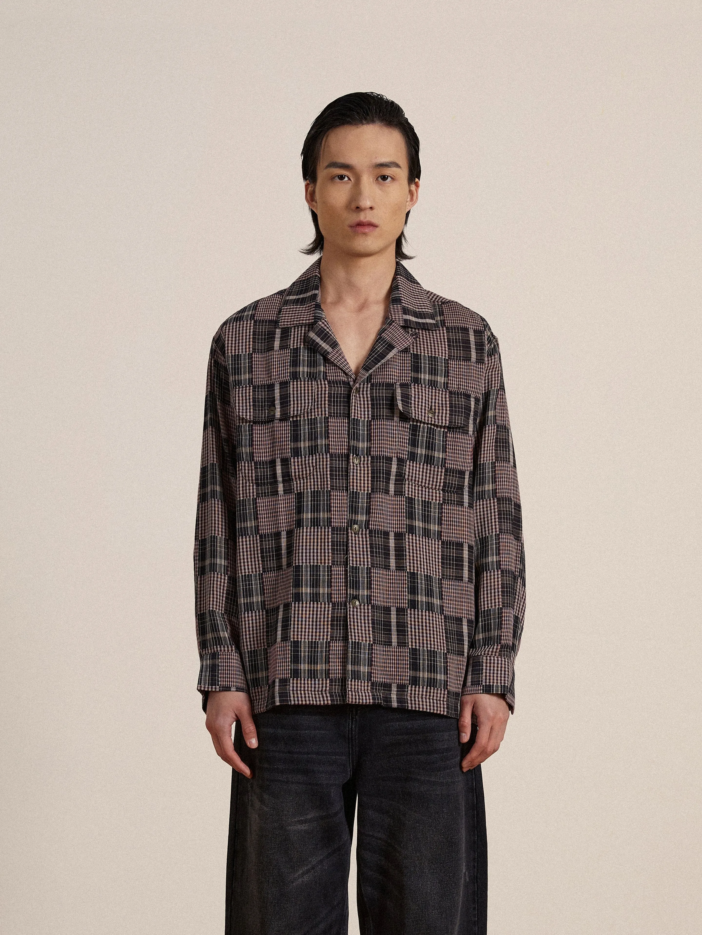 Multi-Flannel LS Camp Shirt