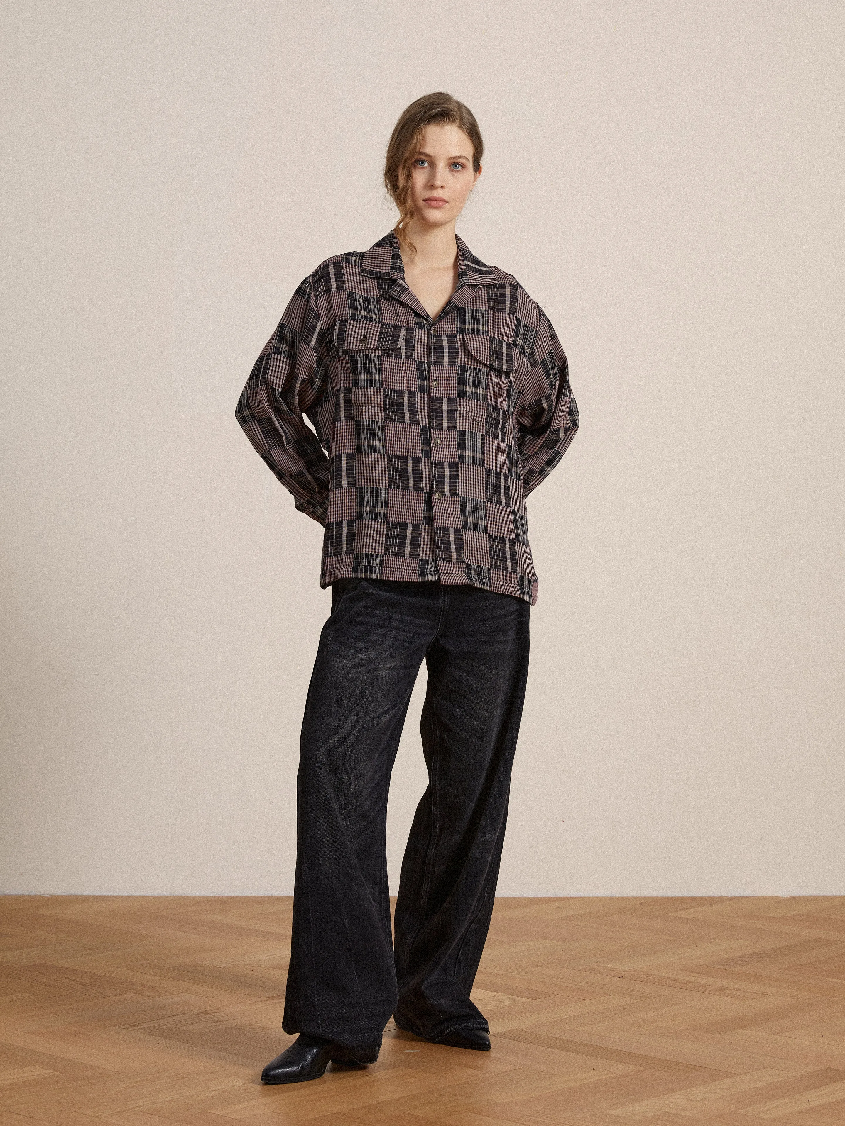 Multi-Flannel LS Camp Shirt