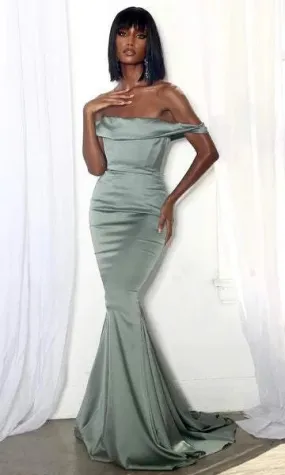 New Grey Evening Dress