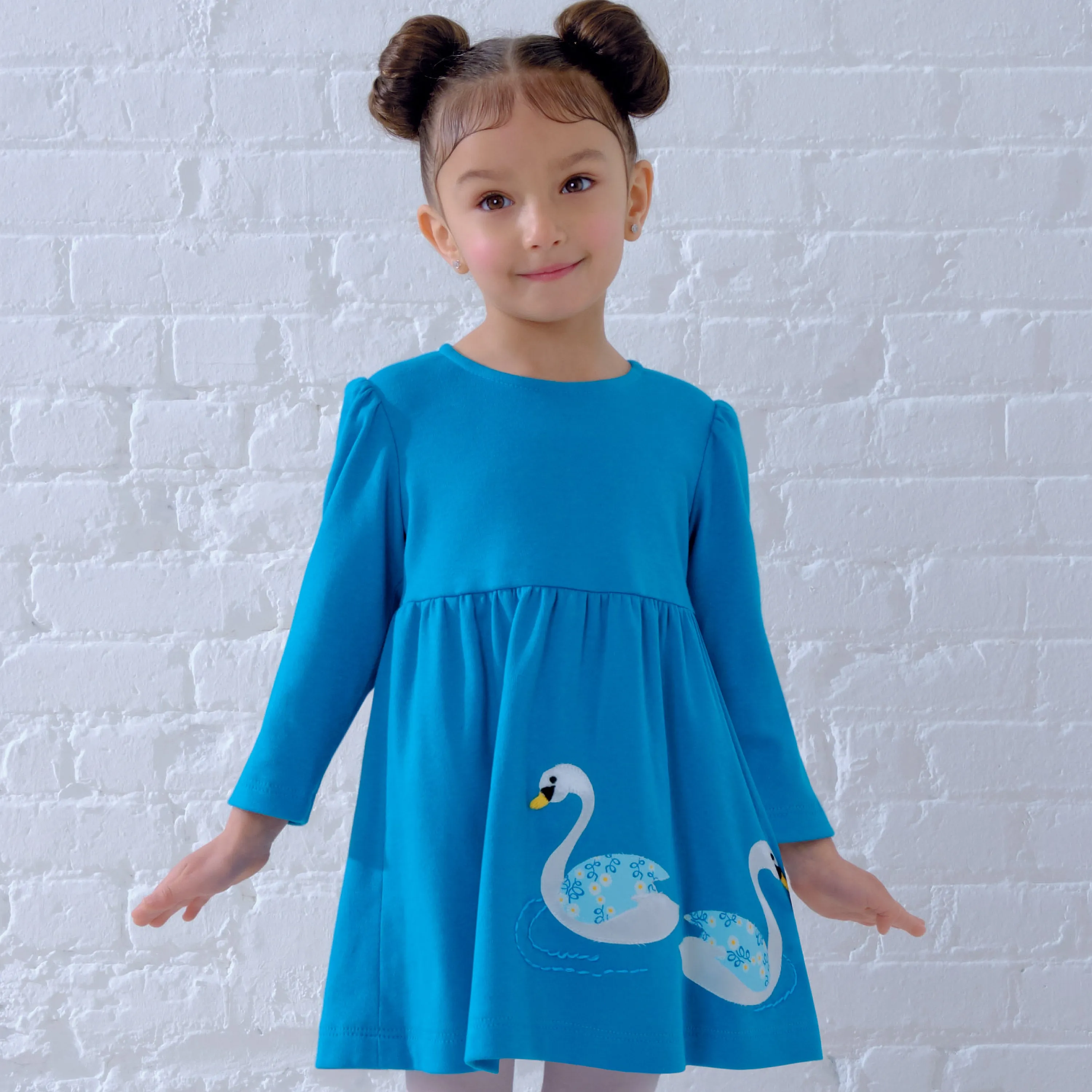 New Look Sewing Pattern N6647 - Toddlers' Dresses with Appliques