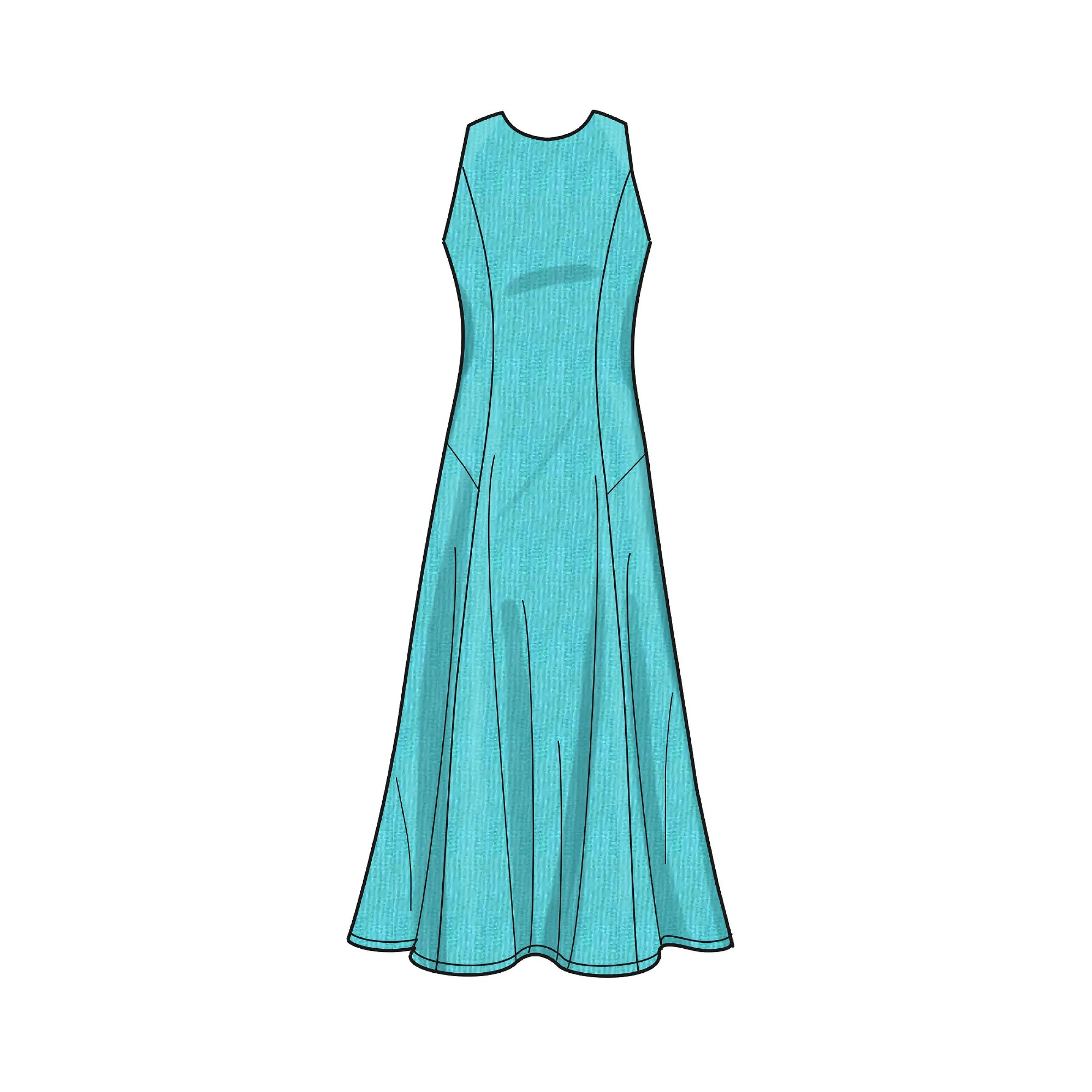 New Look Sewing Pattern N6652 - Misses' Fit & Flared Dress With Length & Sleeve Variations