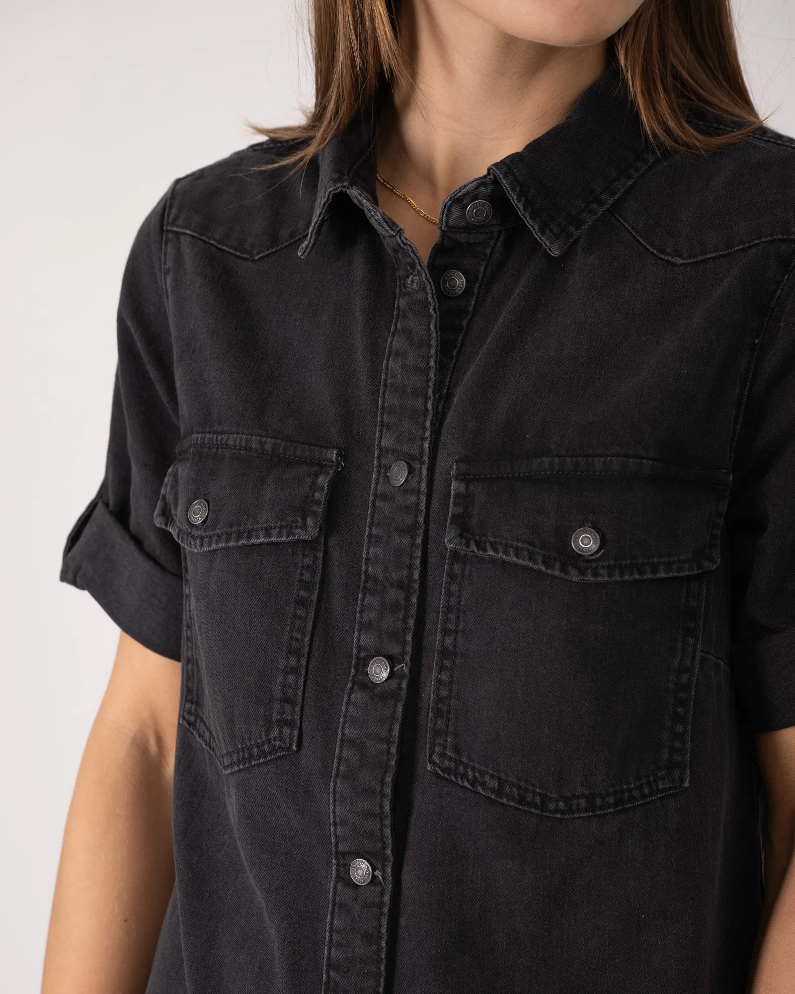 New Signe Denim Dress Black